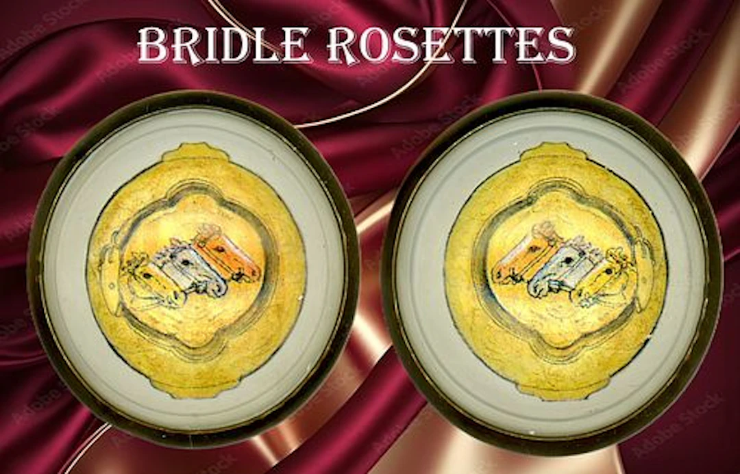 A SMALL SELECTION OF BRIDLE ROSETTES