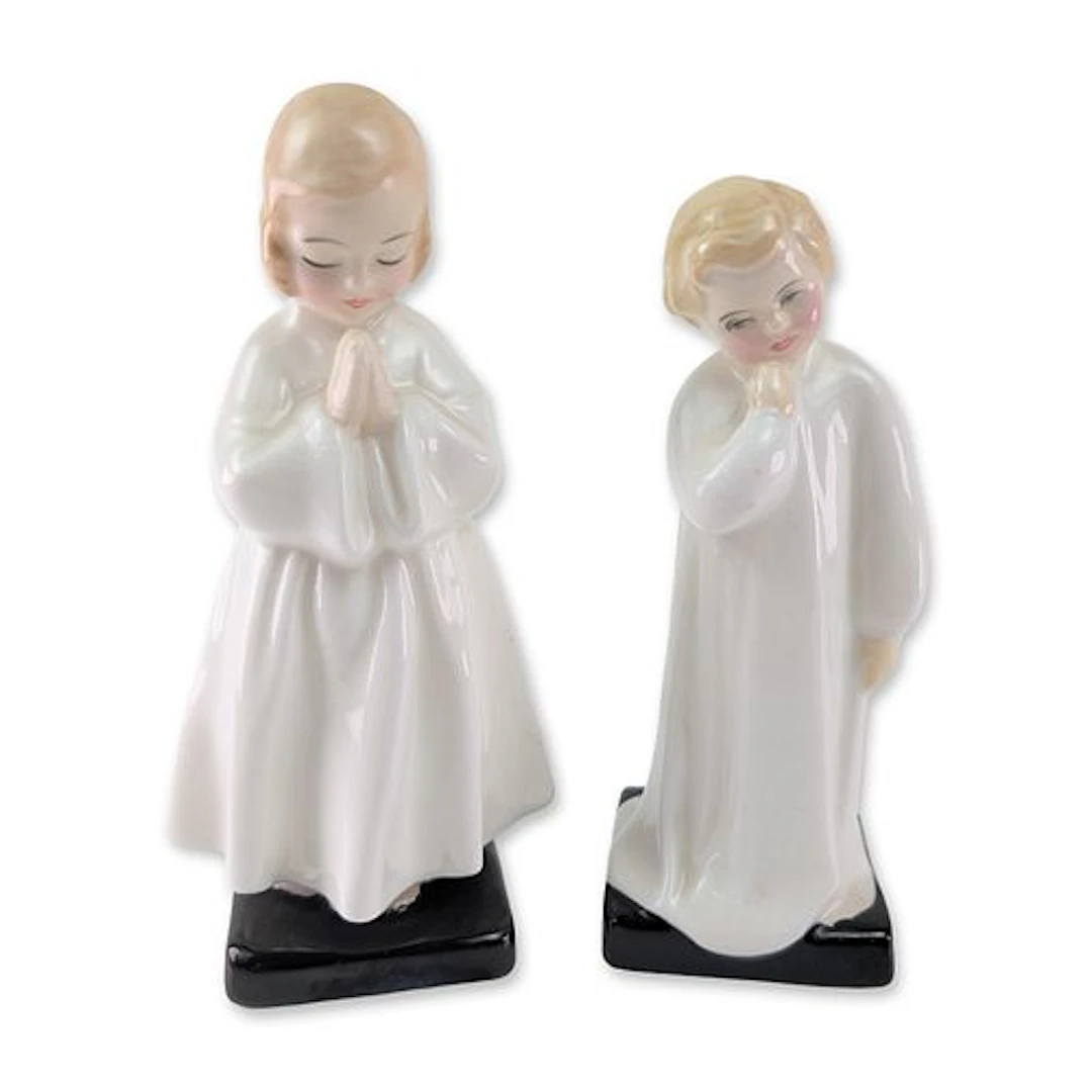Pair of Royal Doulton Bedtime and Darling Porcelain Figurines