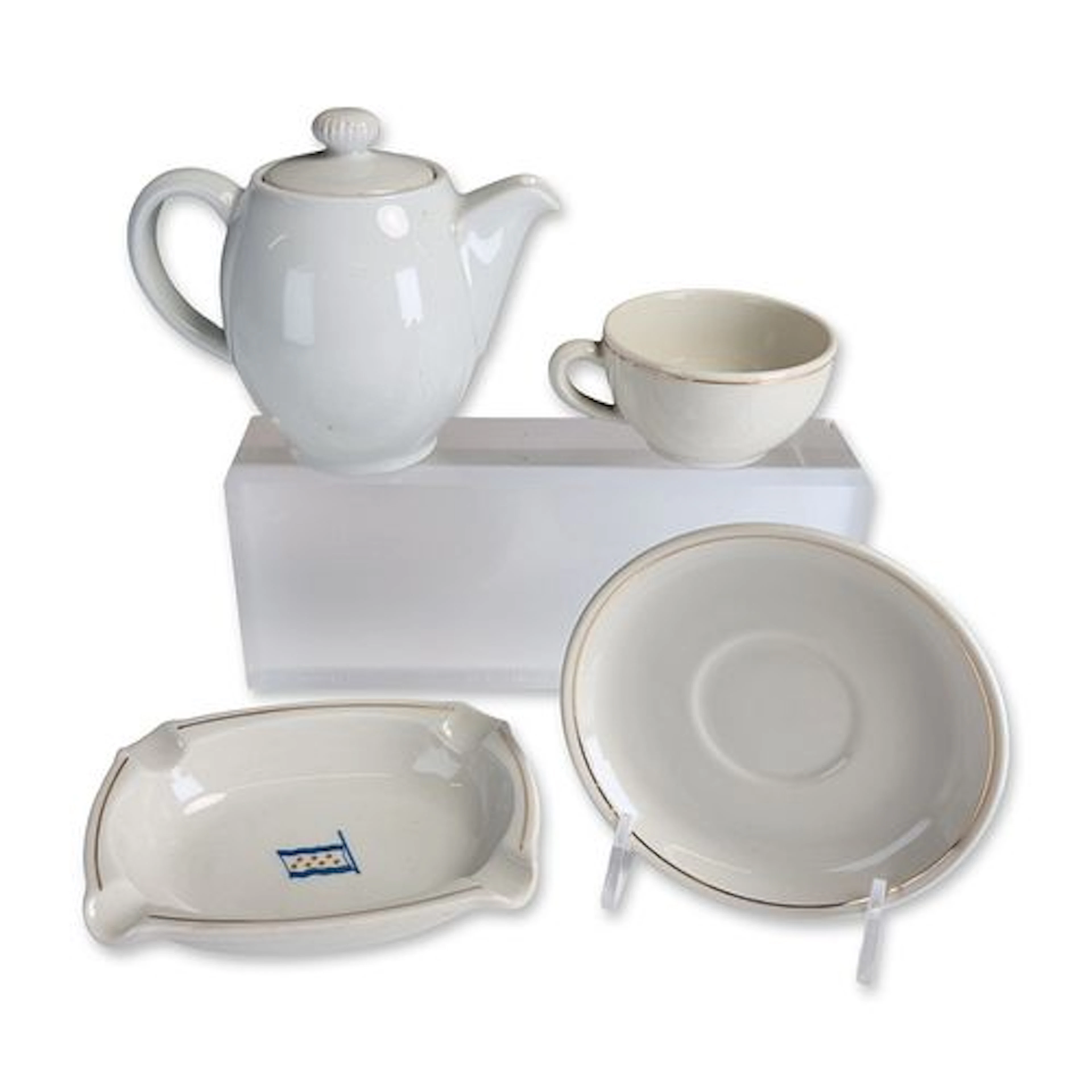 5pc Bauscher Weiden German ZIM Shipping Line Porcelain Collection
