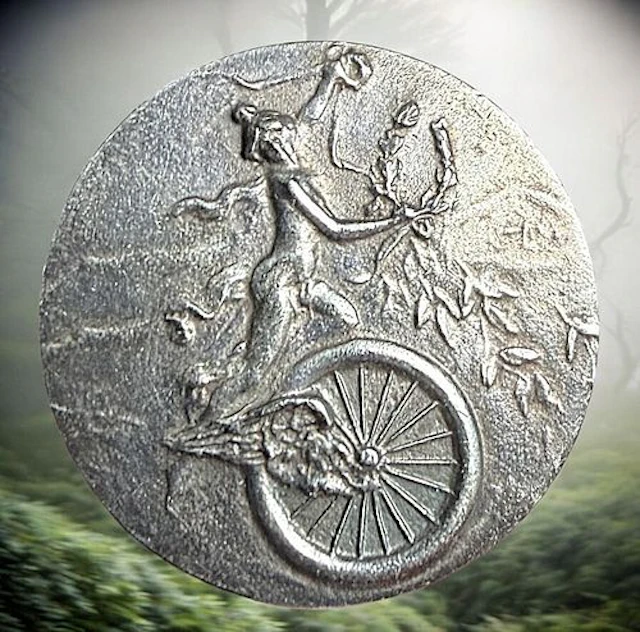 A DIVISION ONE THIRD AVENUE SILVER BUTTON