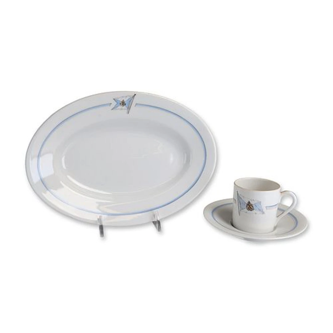 3pc Hamburg America Line HAPAG Porcelain Tableware Set
