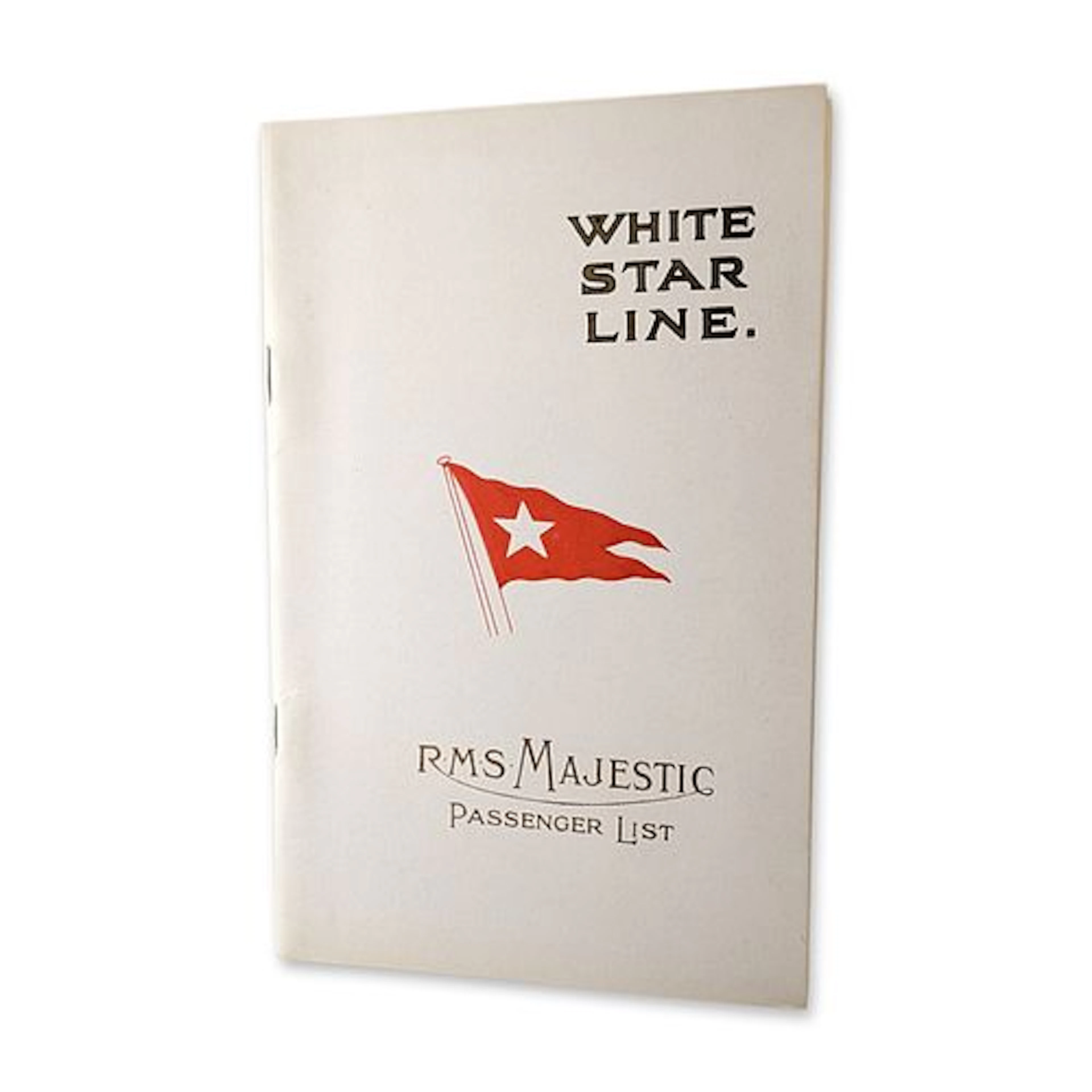 White Star Line 1924 RMS Majestic First-Class Passenger List