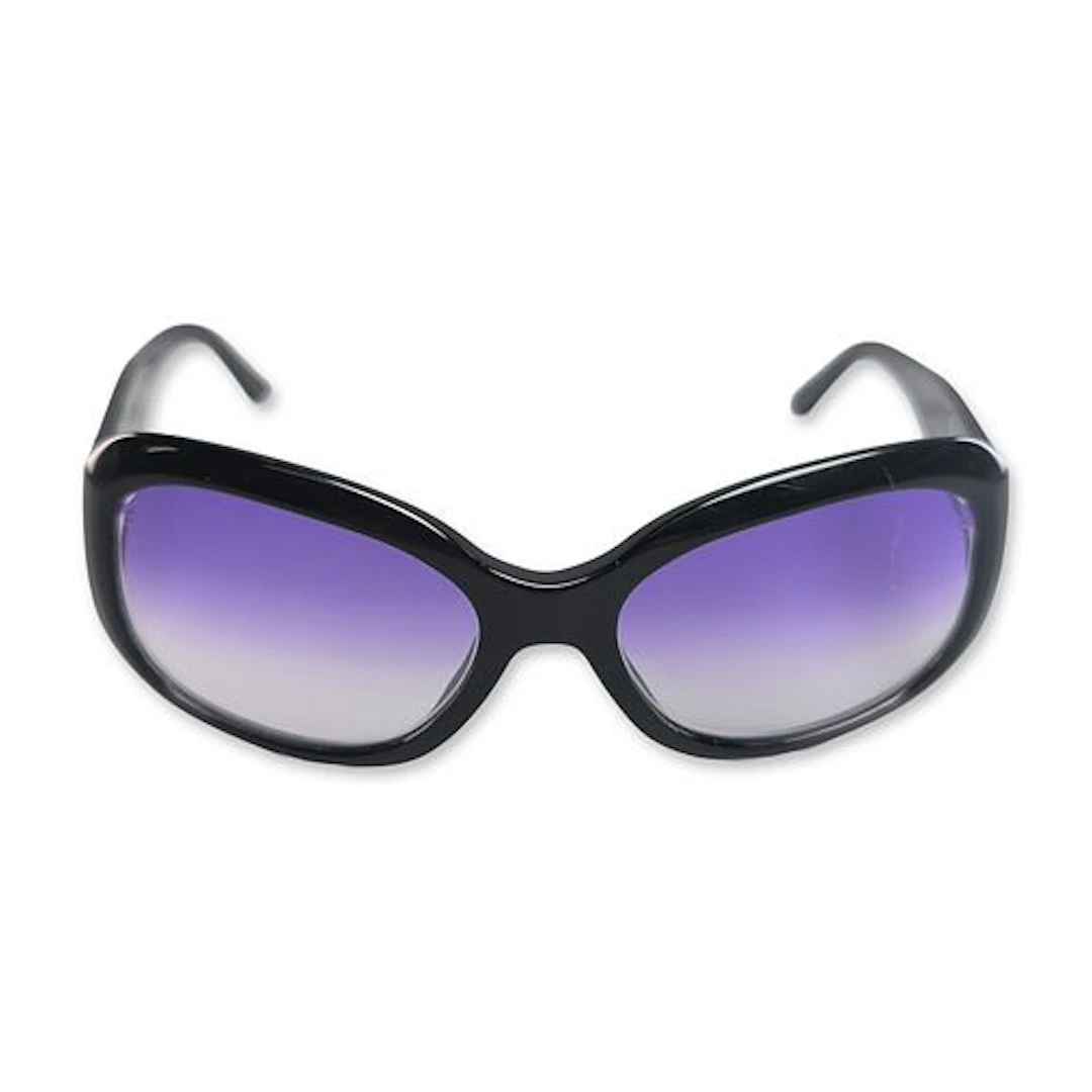 Chanel Paris Black Acetate Oversized Sunglasses Model 5102