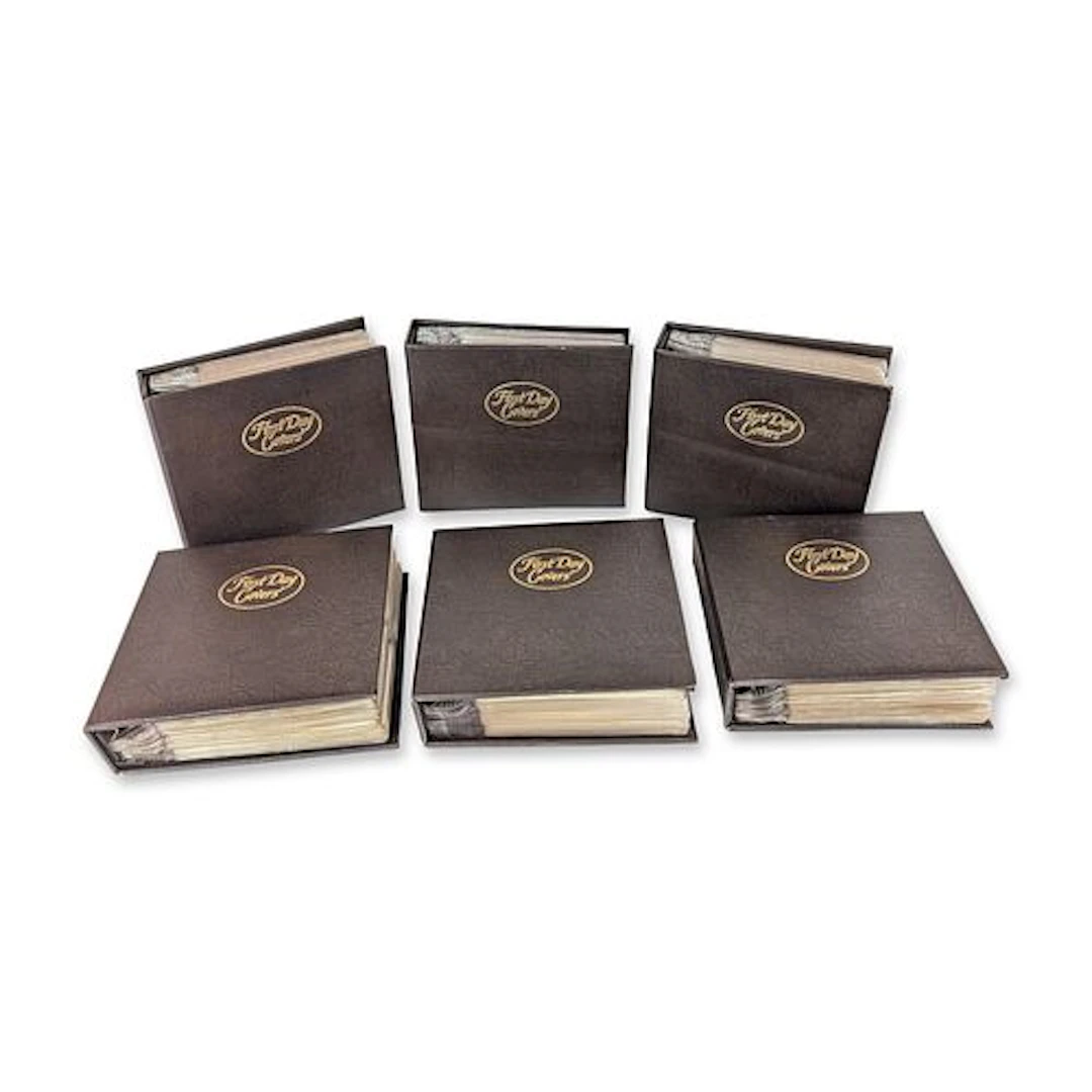 6pc 1940s-1970s US First Day Covers Collection in Albums