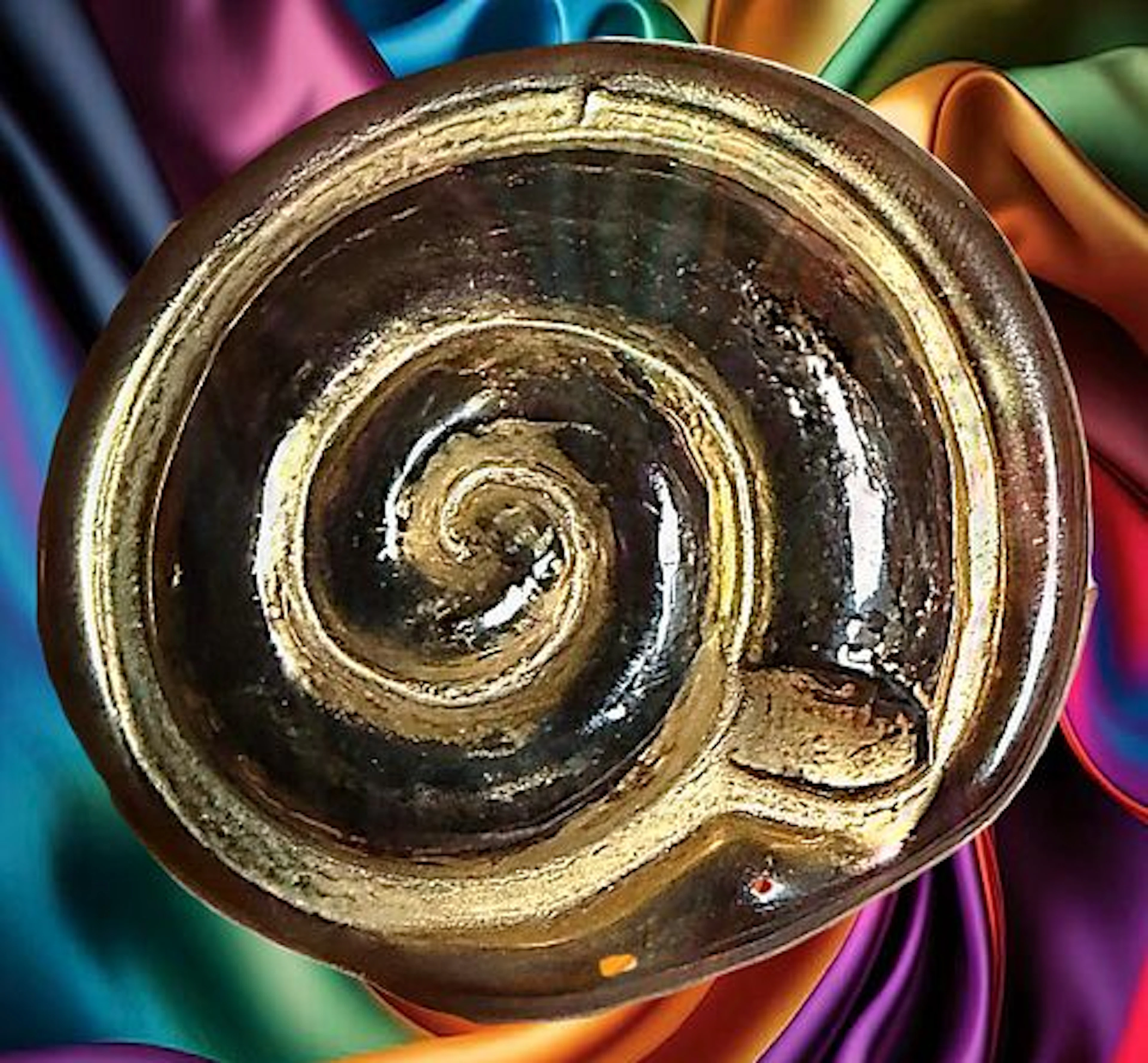 A DIVISION THREE ENGLISH BIMINI GLASS BUTTON