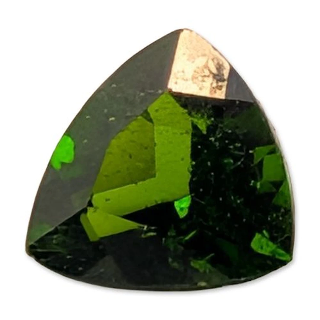 Trillion Cut Green Tourmaline Gemstone