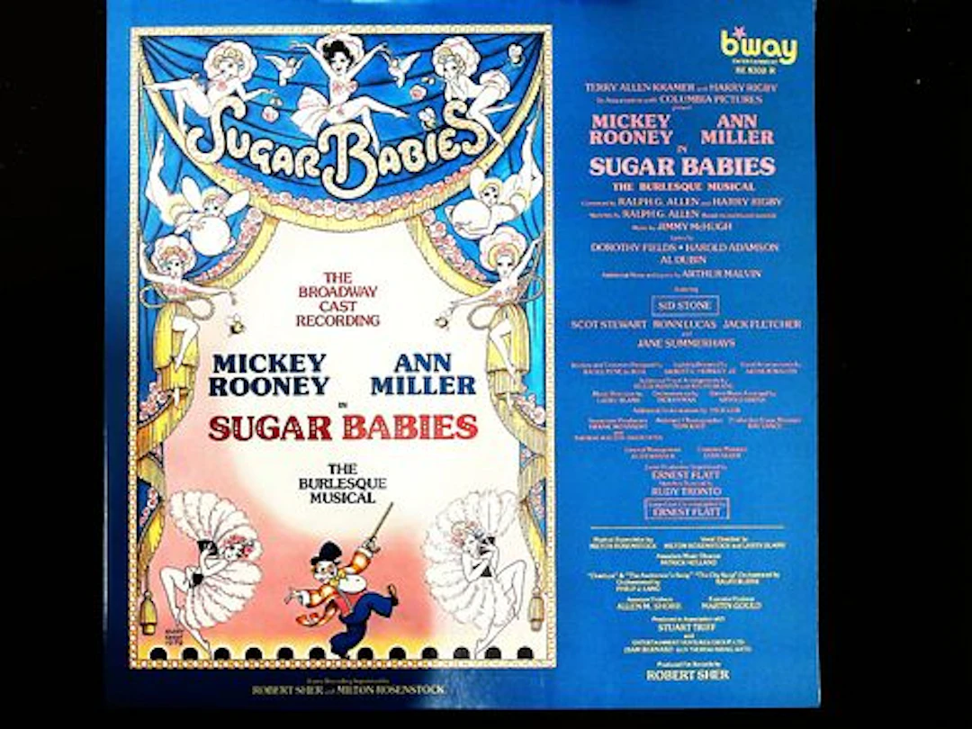 The Broadway Cast Recording of Sugar Babies LP starring Mickey Rooney