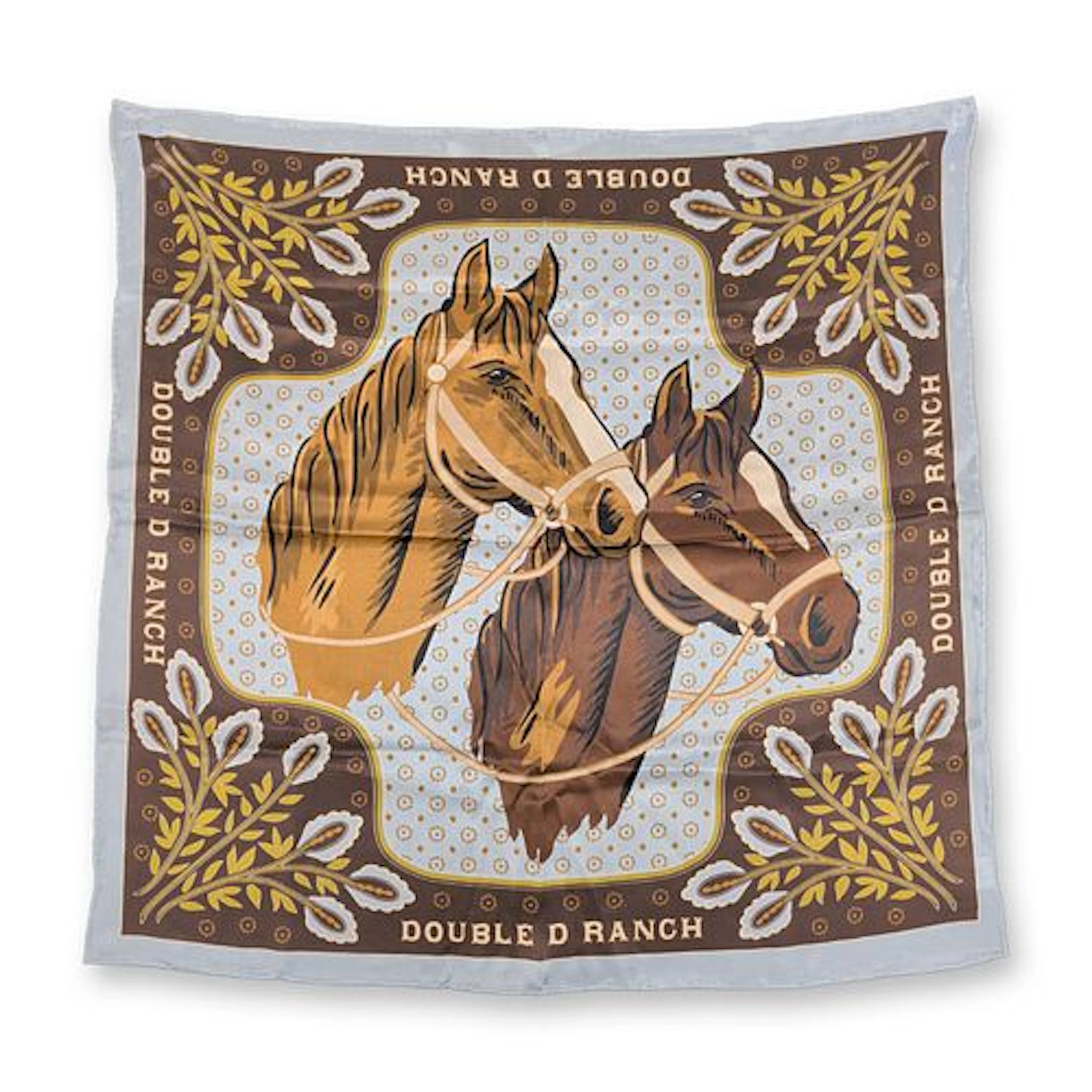 Double D Ranch Horsiculture Silk Equestrian Scarf