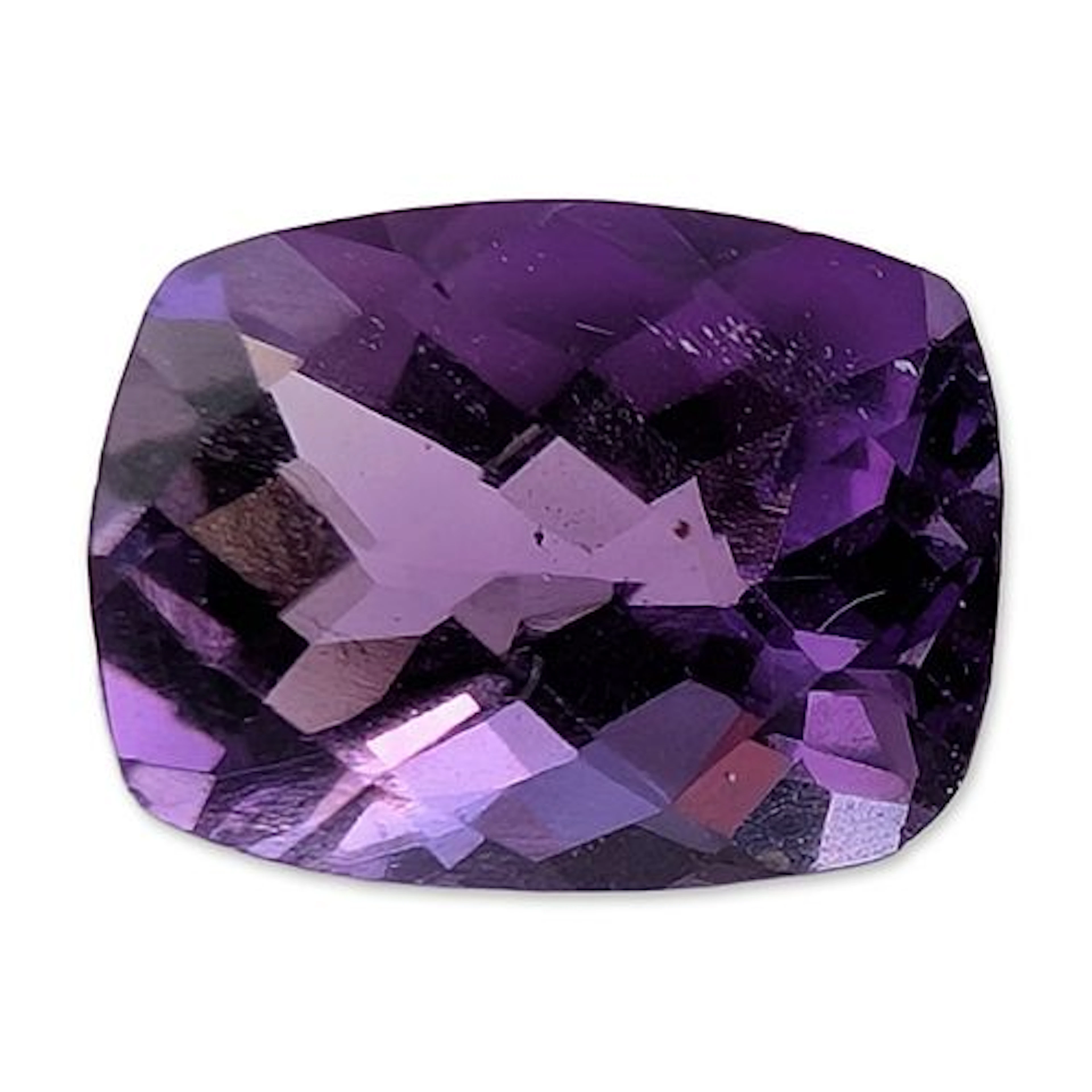 Cushion Cut Purple Amethyst Gemstone