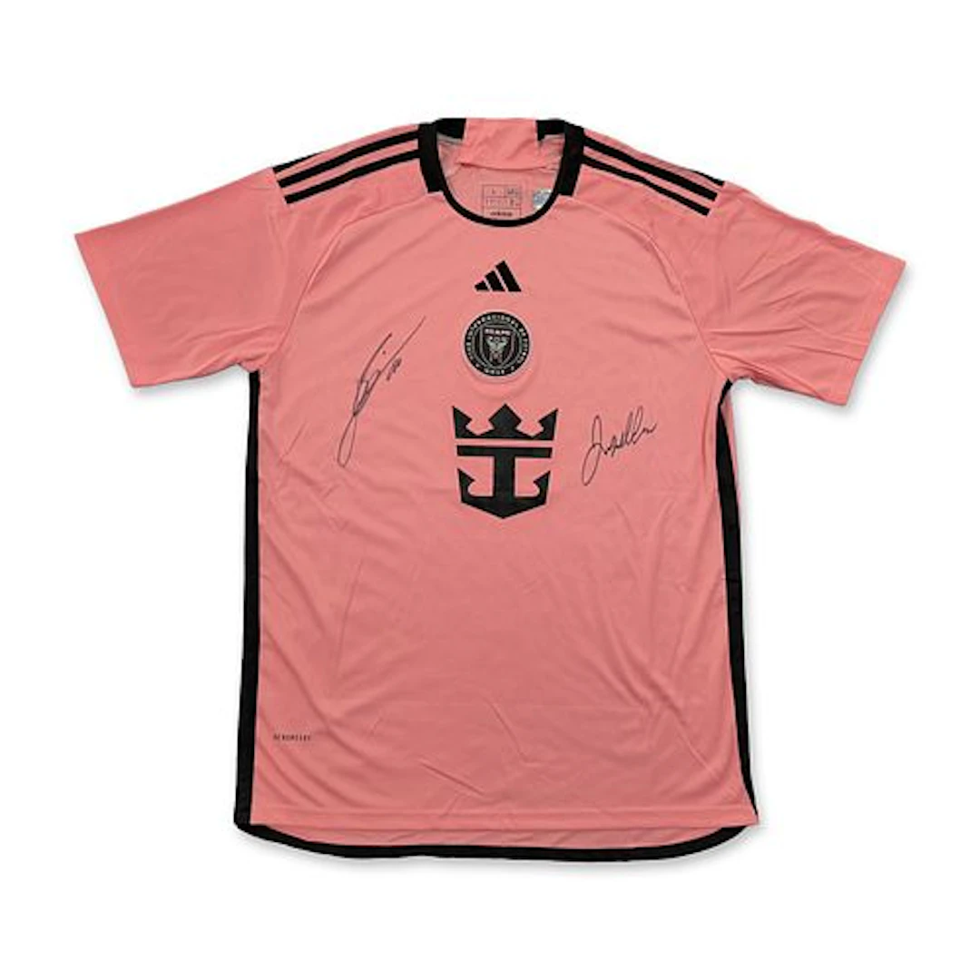 Lionel Messi and David Beckham Signed Inter Miami CF Jersey with COA