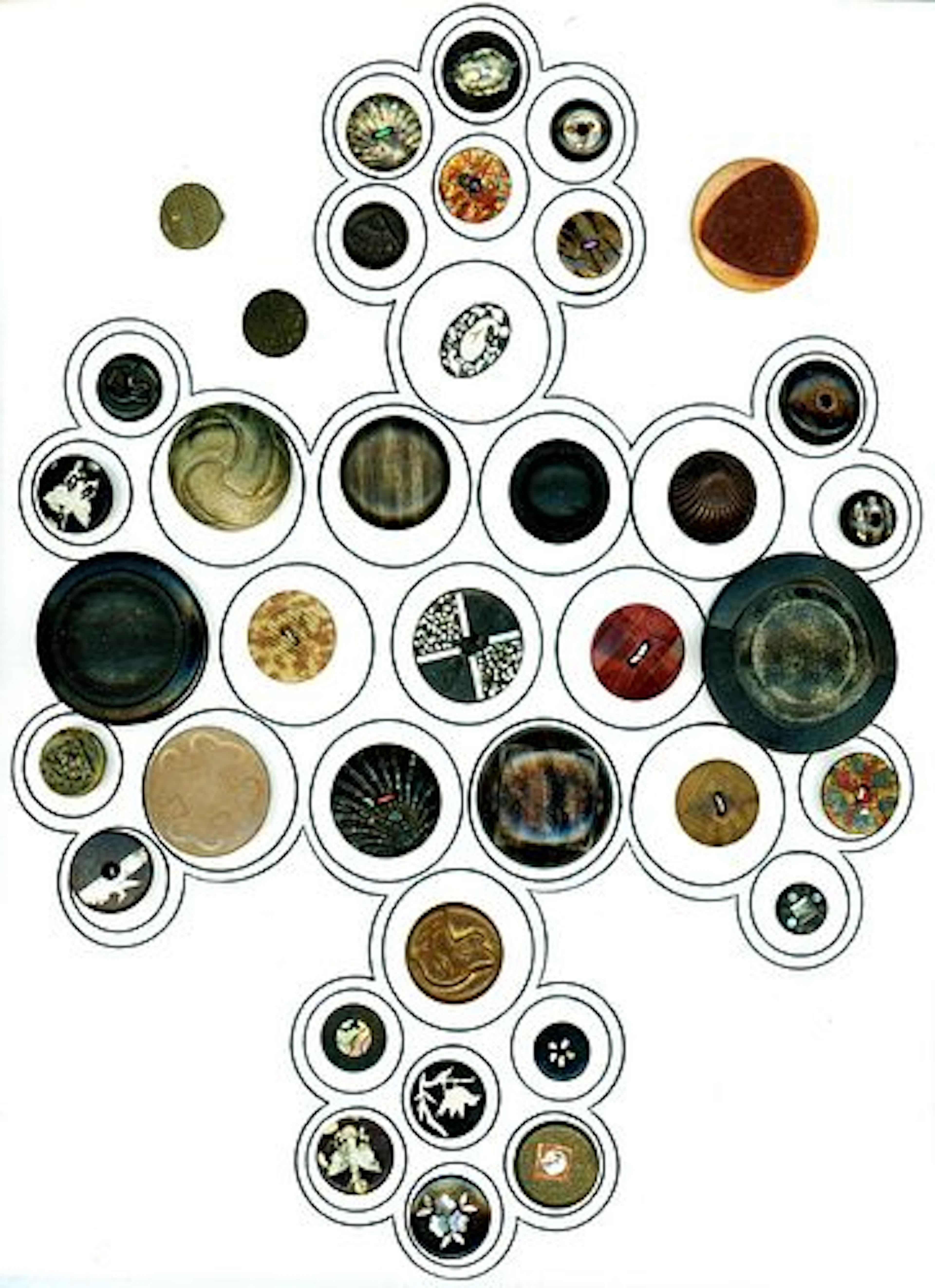 A CARD OF DIVISION ONE COMPOSITION BUTTONS