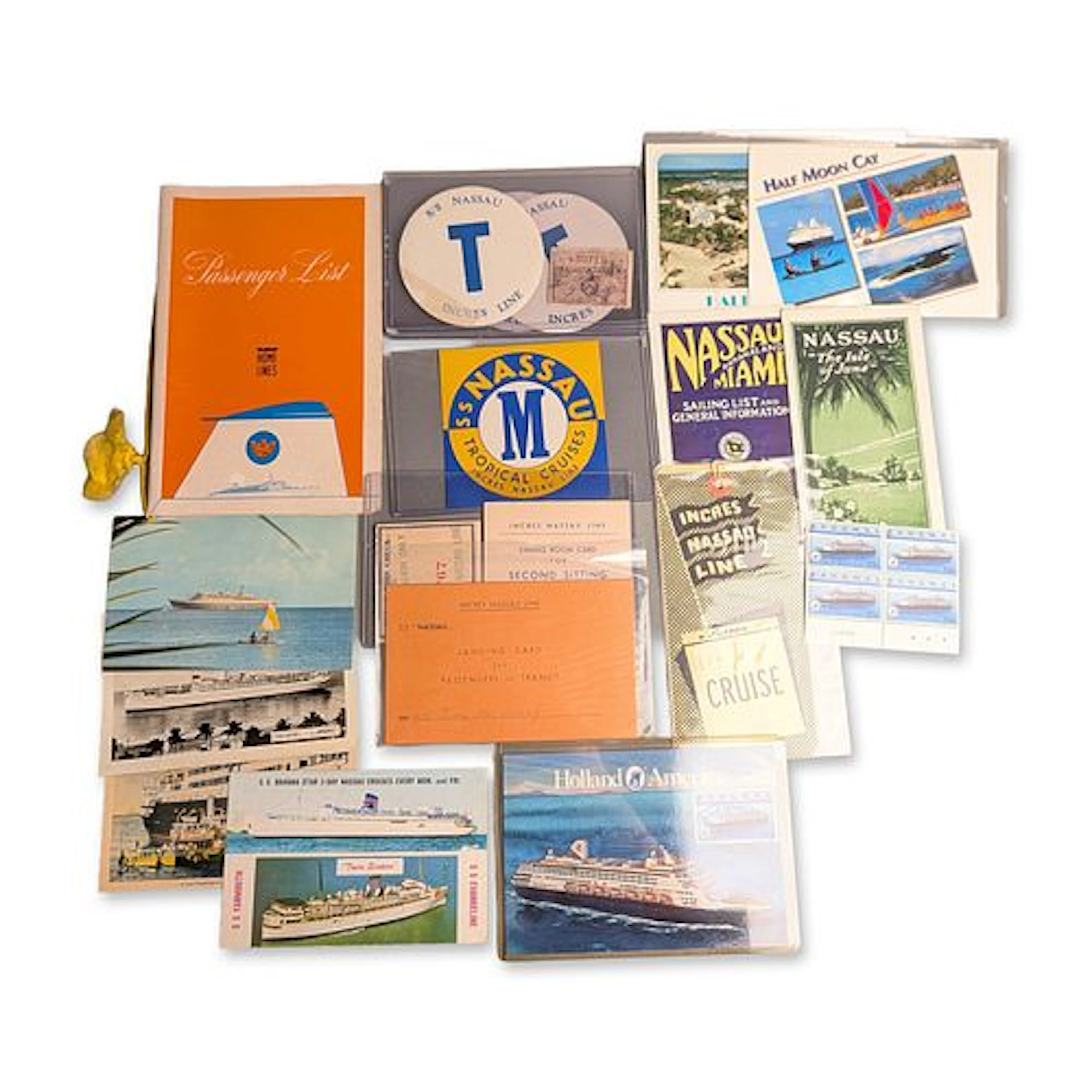 Collection of Vintage Cruise Ship Ephemera