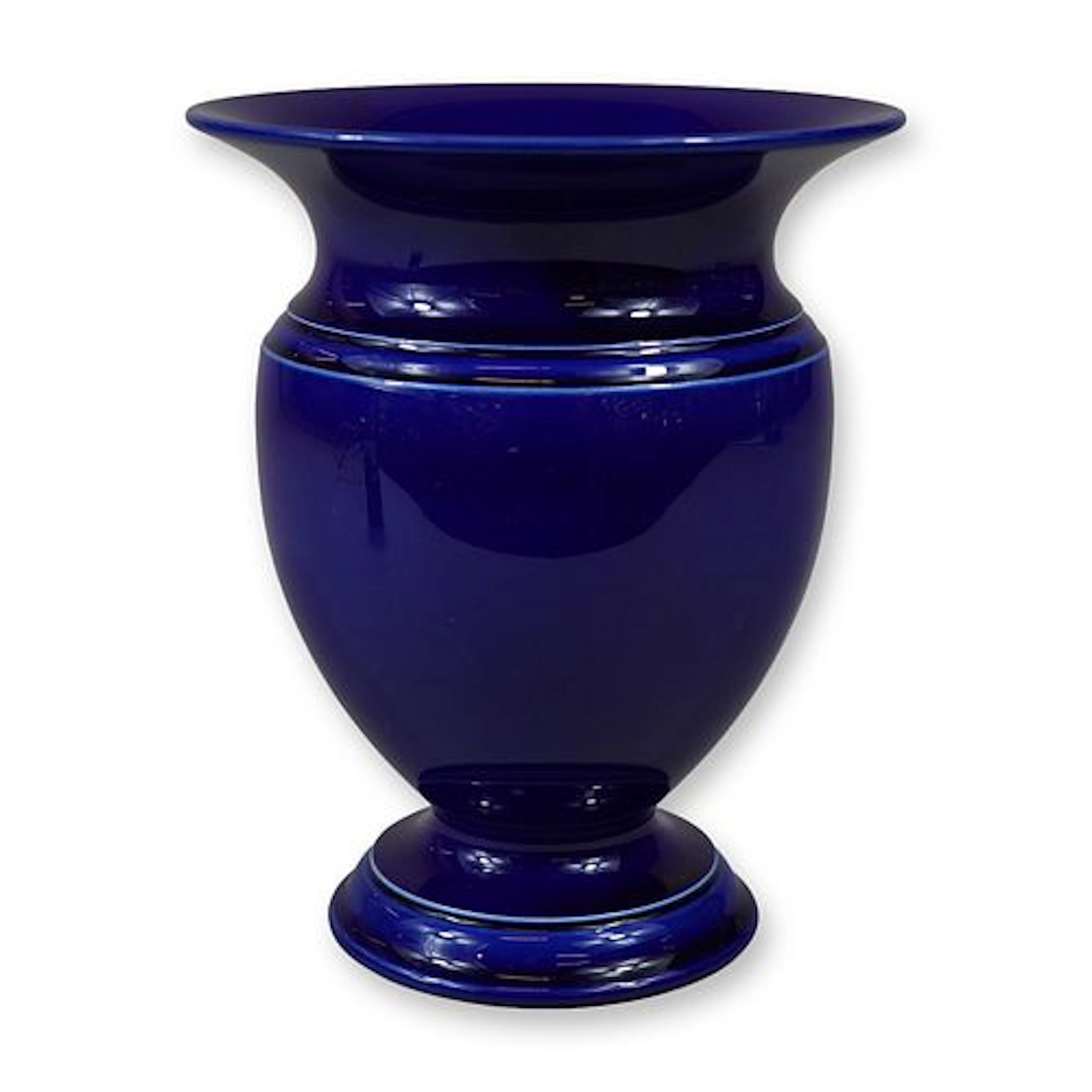 Wedgwood Cobalt Blue Glazed Pedestal Vase