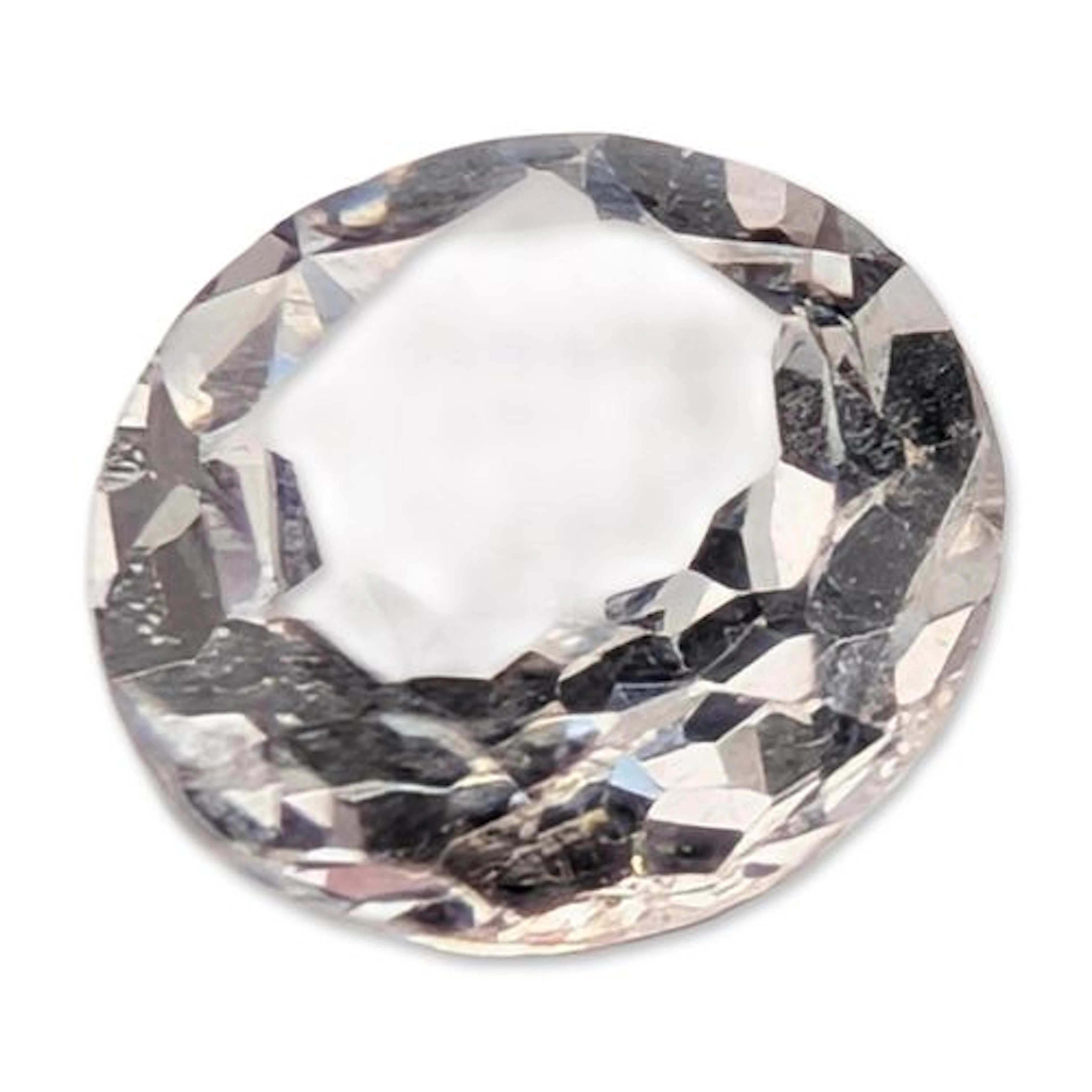 Oval Cut White Topaz Faceted Gemstone