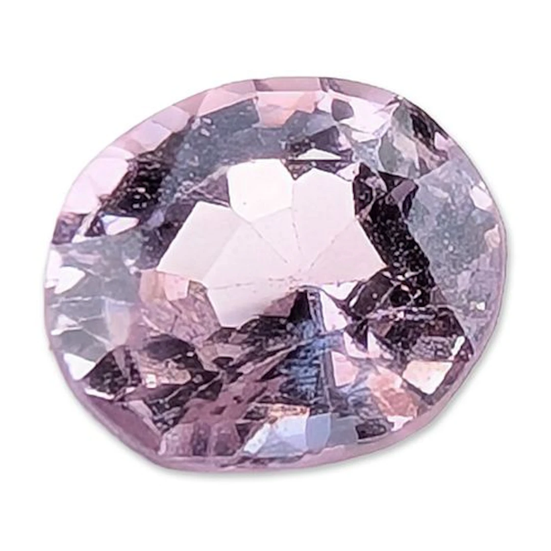 Oval Faceted Lavender Toned Gemstone