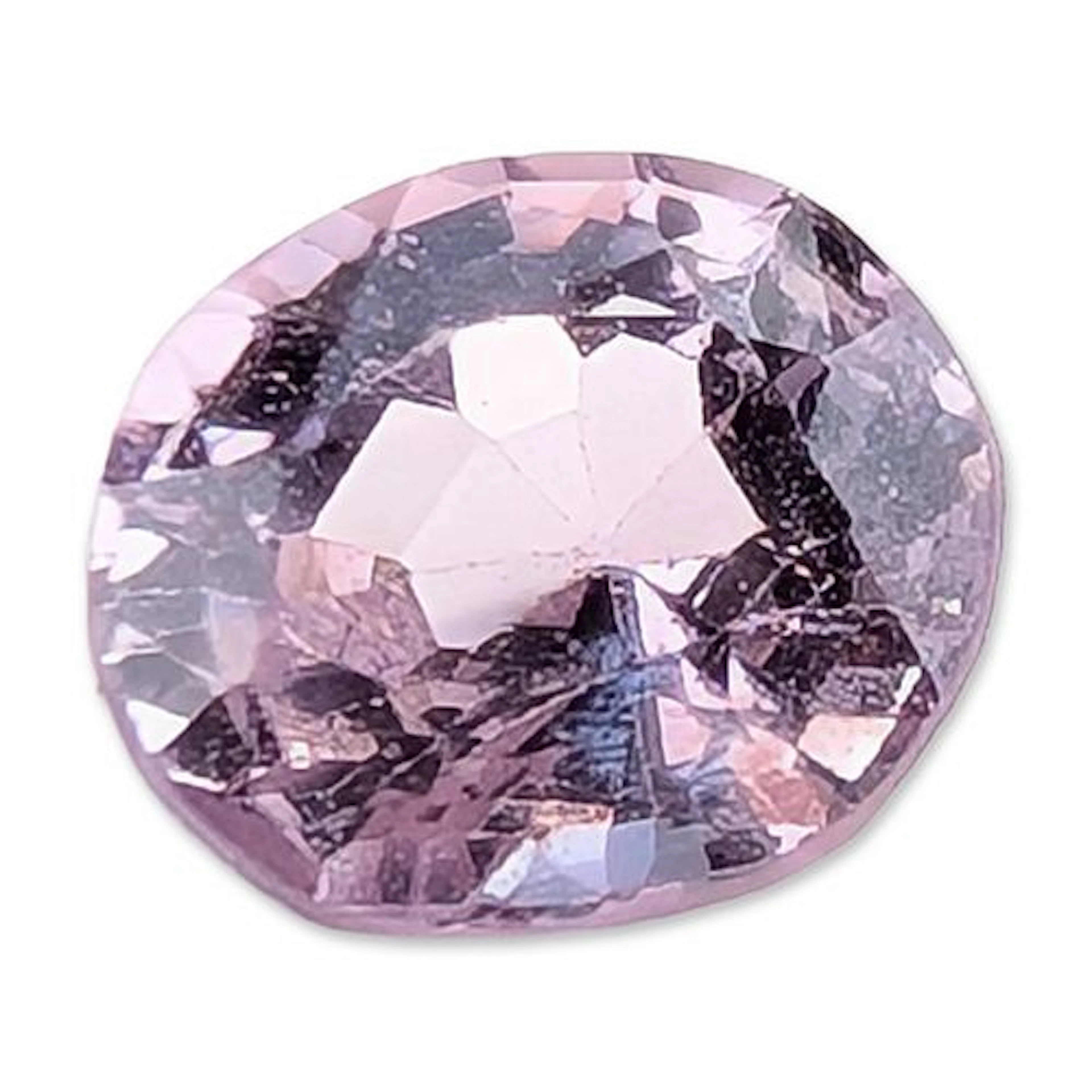 Oval Faceted Lavender Toned Gemstone