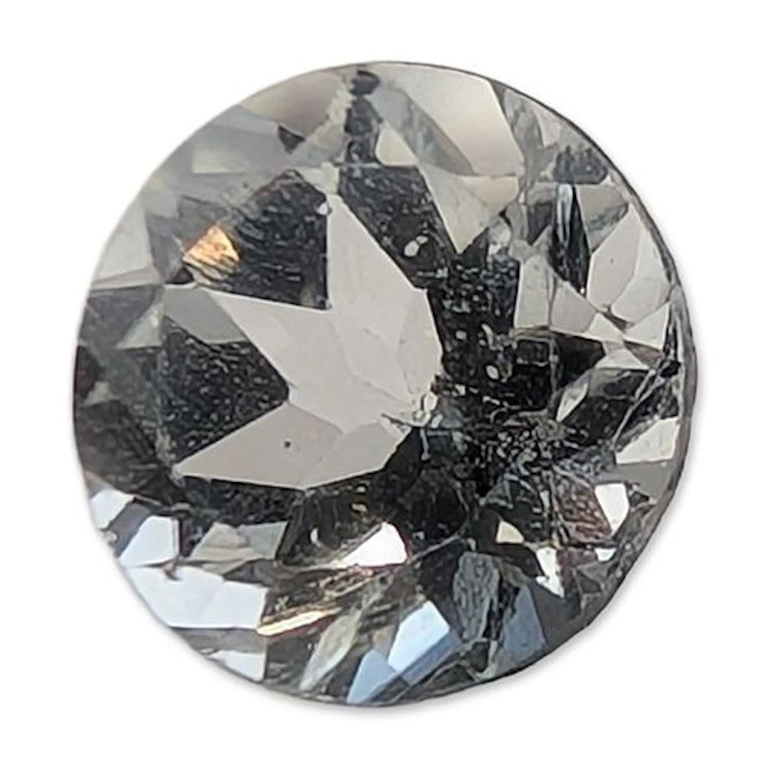 Round Brilliant Cut Colorless Topaz Loose Gemstone