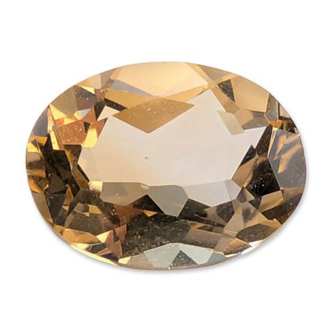Oval Faceted Loose Citrine Gemstone