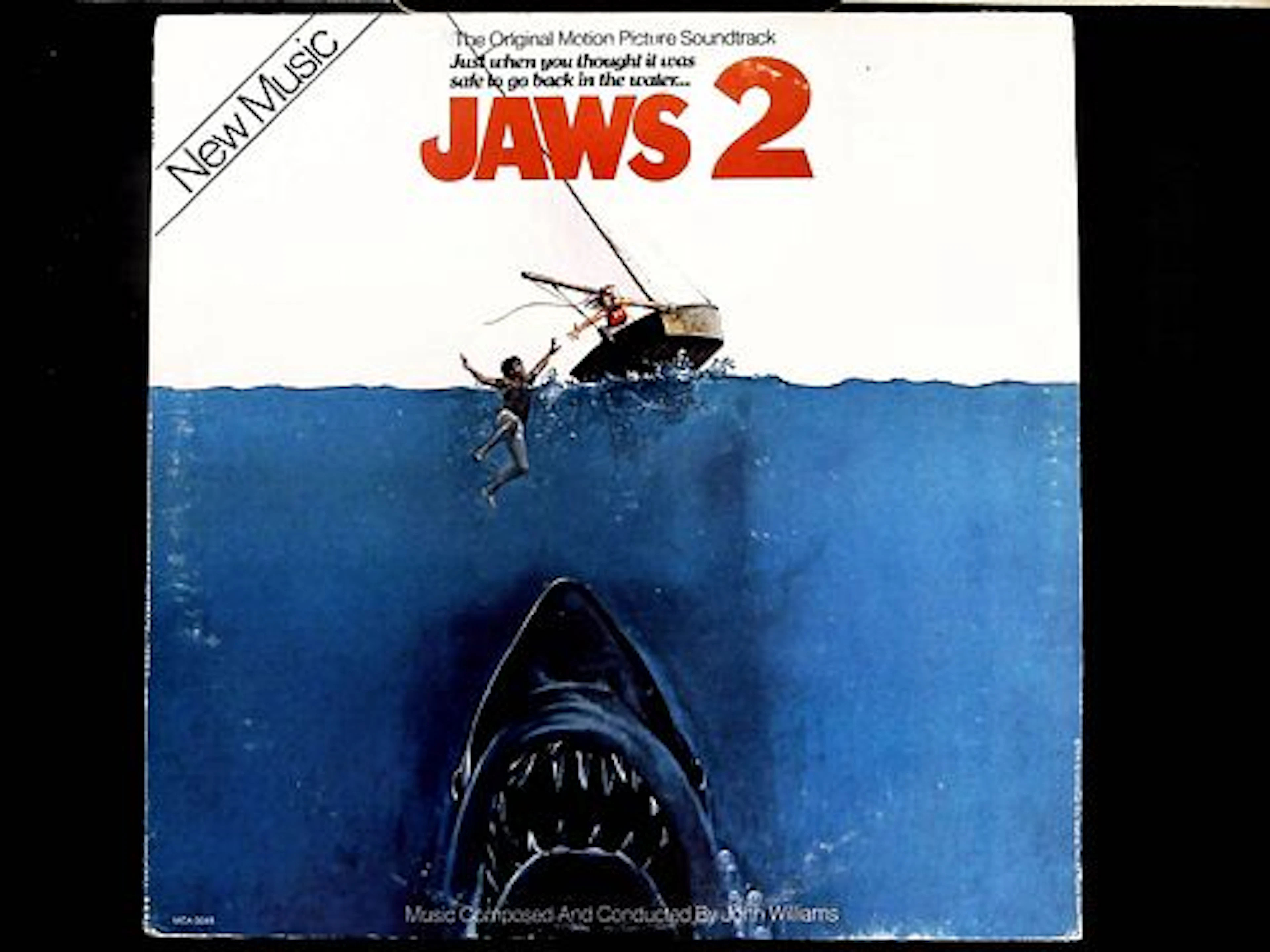 John Williams - Jaws 2 Soundtrack LP, MCA 1978
