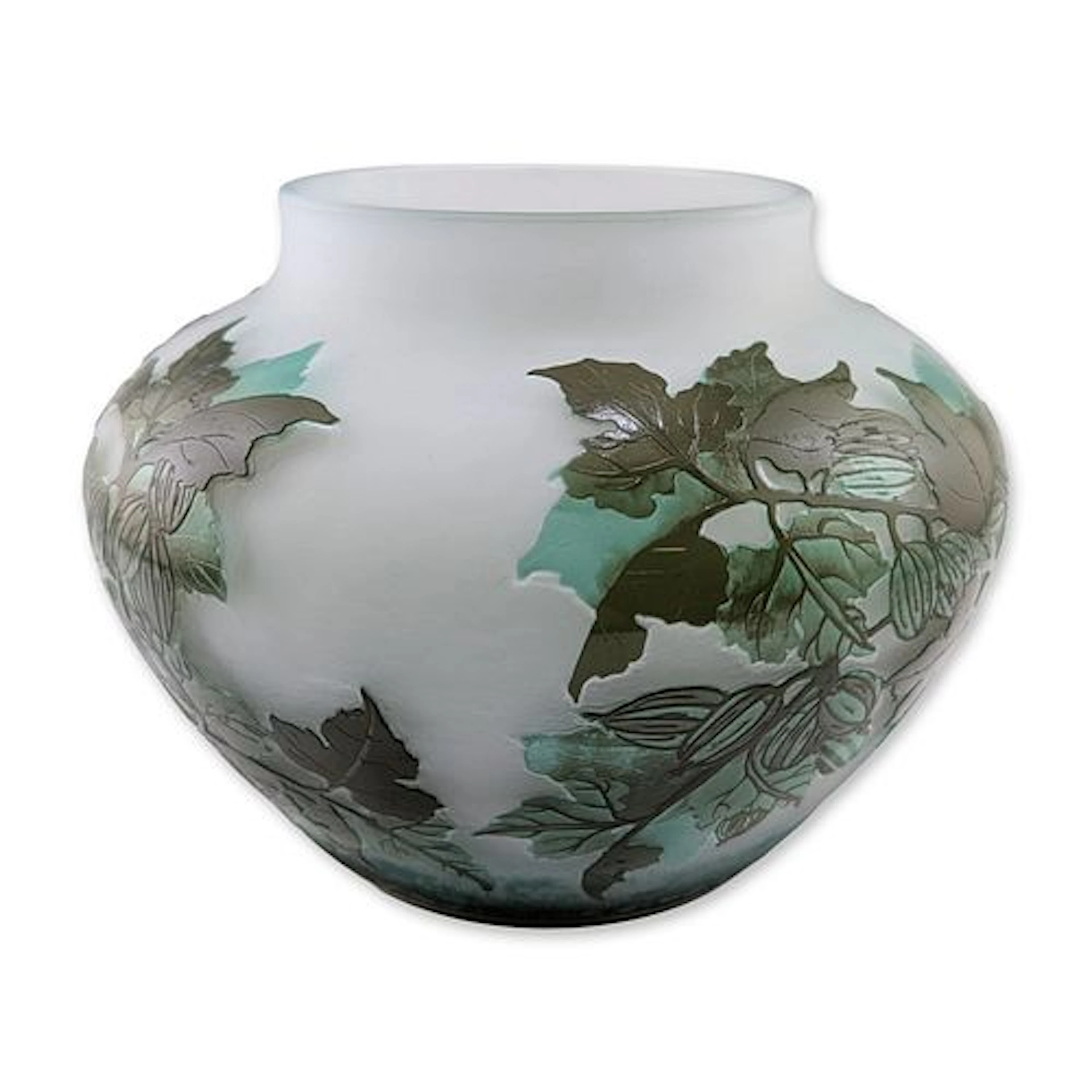 After Emile Galle (French 1846-1904) Art Nouveau Cameo Glass Vase