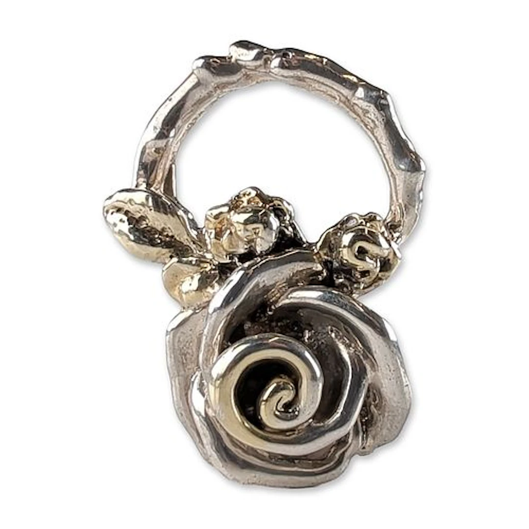 Yaacov Heller Sterling Silver Rose Magnet