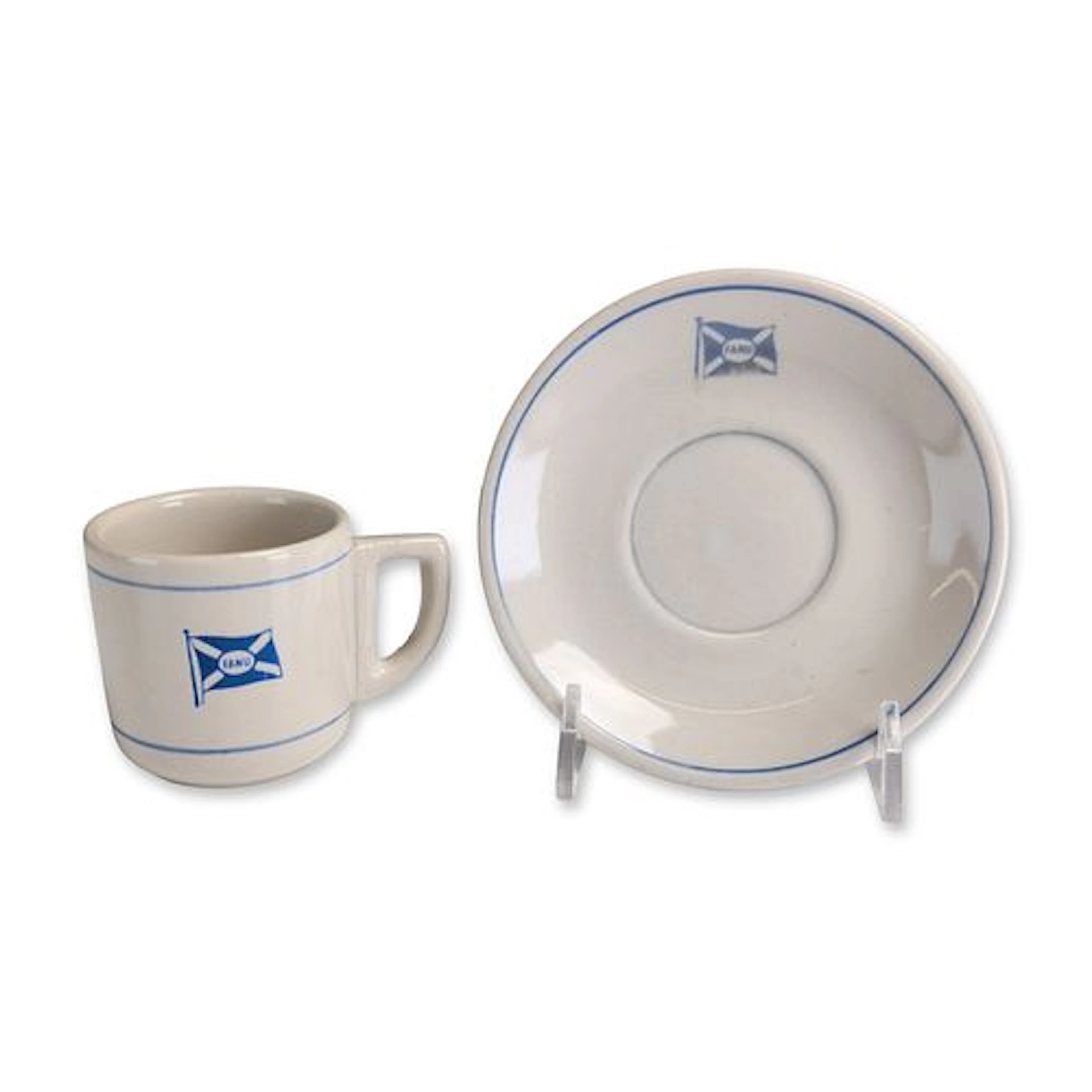 2pc Irupe Argentine FANU Ceramic Demitasse Set