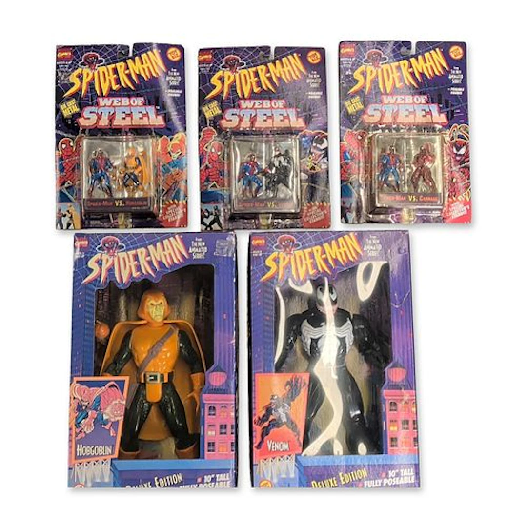 5pc Toy Biz Marvel Comics Spider-Man Action Figure Collection