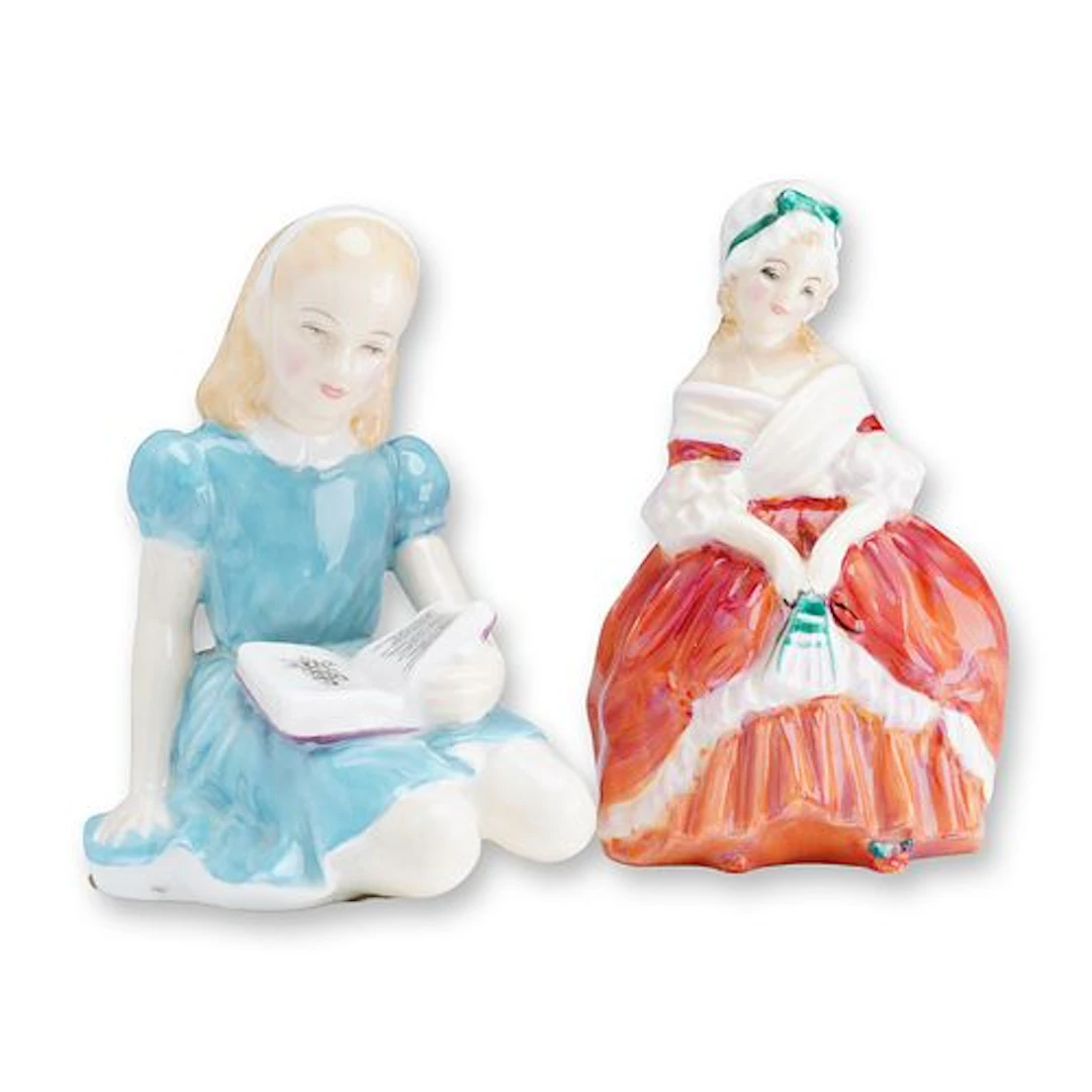Royal Doulton Porcelain Figurines, Alice HN2158 and Peggy HN2038