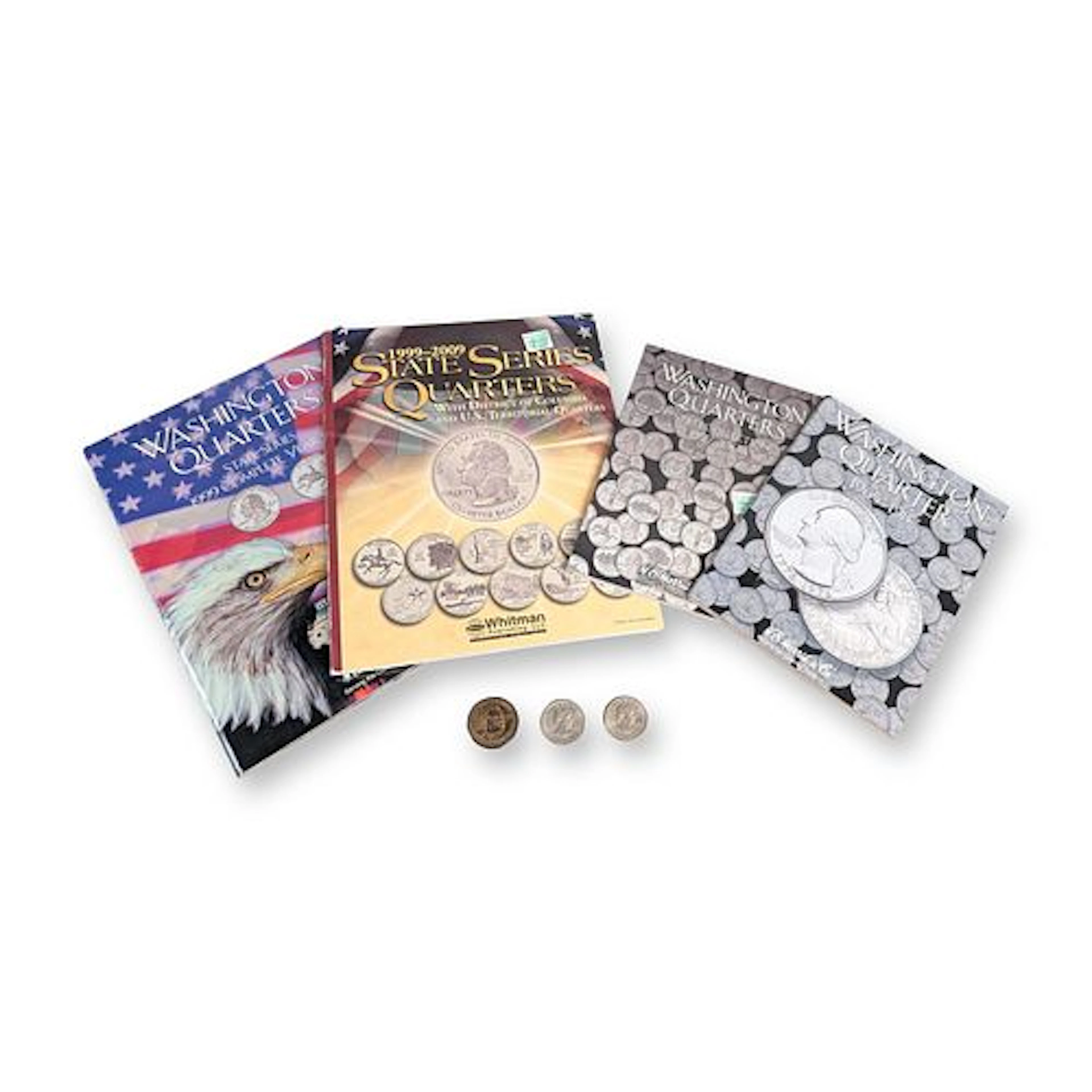 4pc Collection of US Washington State Quarter Folders