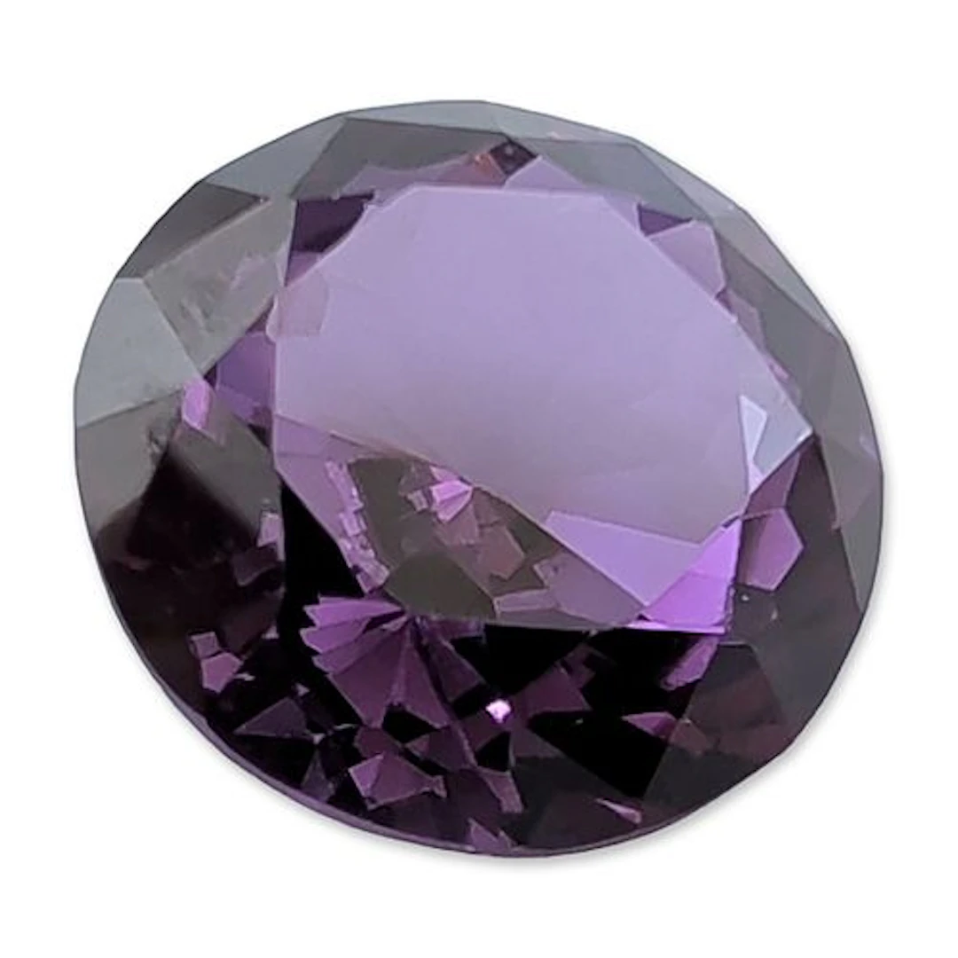 11.00ct Loose Round Brilliant Cut Purple Sapphire Gemstone