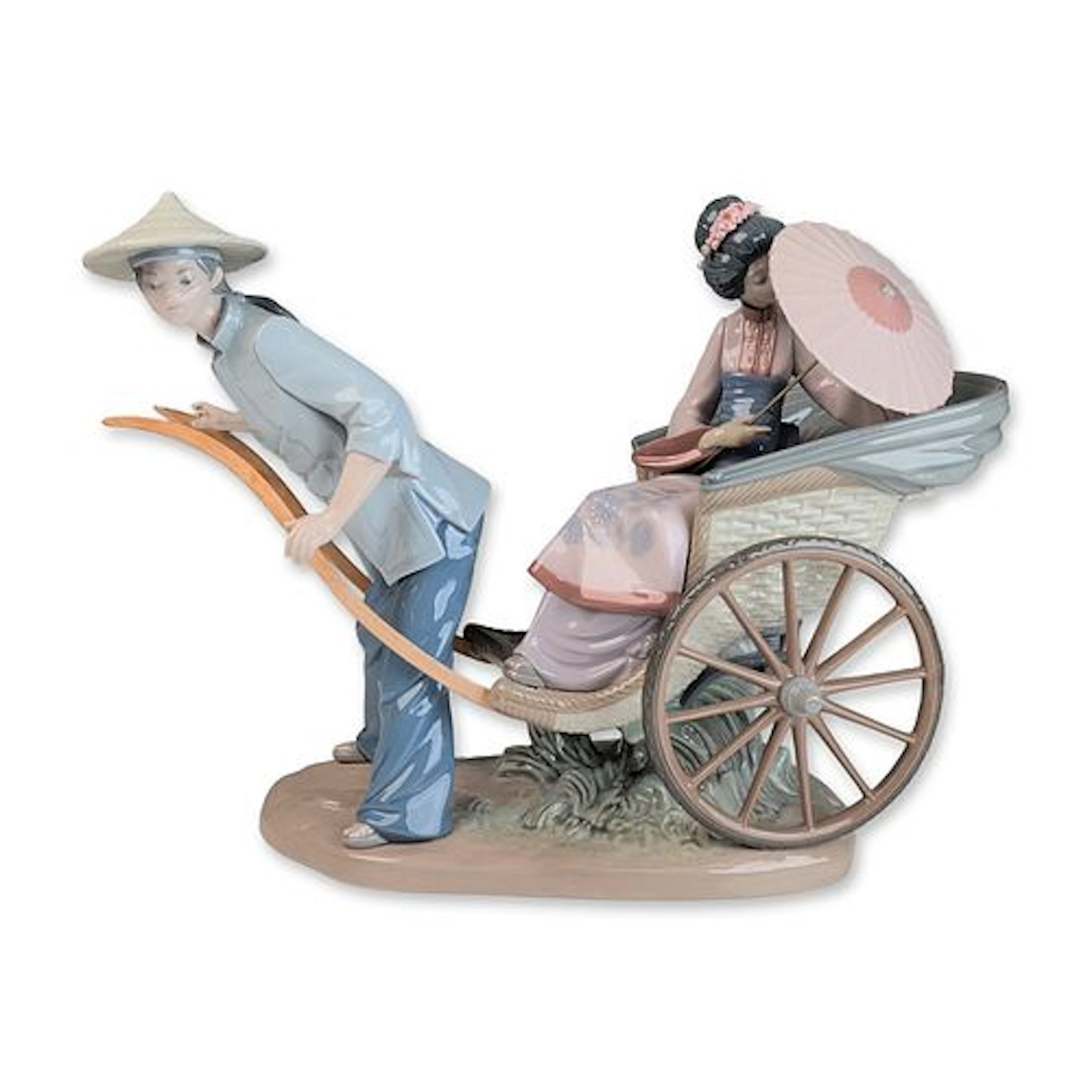 Lladro Porcelain Figurine A Rickshaw Ride 01001383