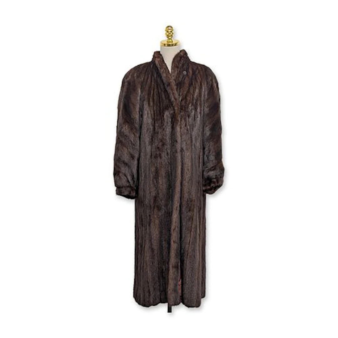 Harry Kirshner and Son Mahogany Mink Full Length Fur Coat