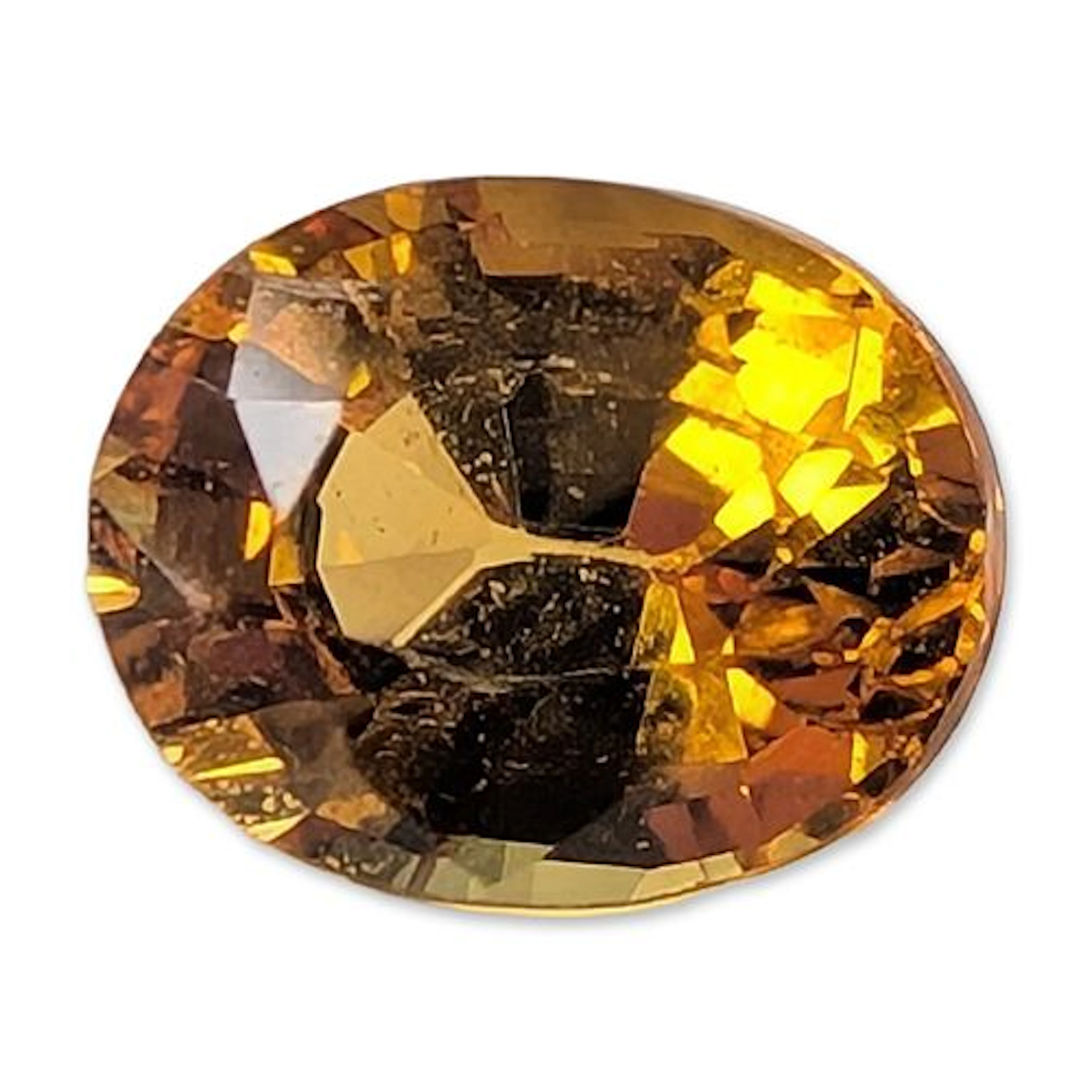 Oval Mixed Cut Yellow Topaz