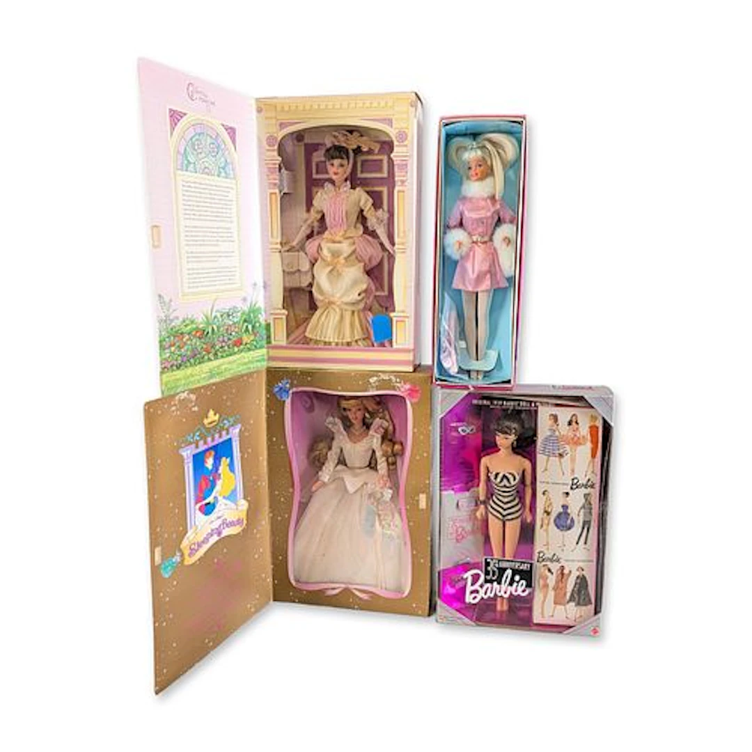 4pc Mattel Special Edition Barbie Dolls