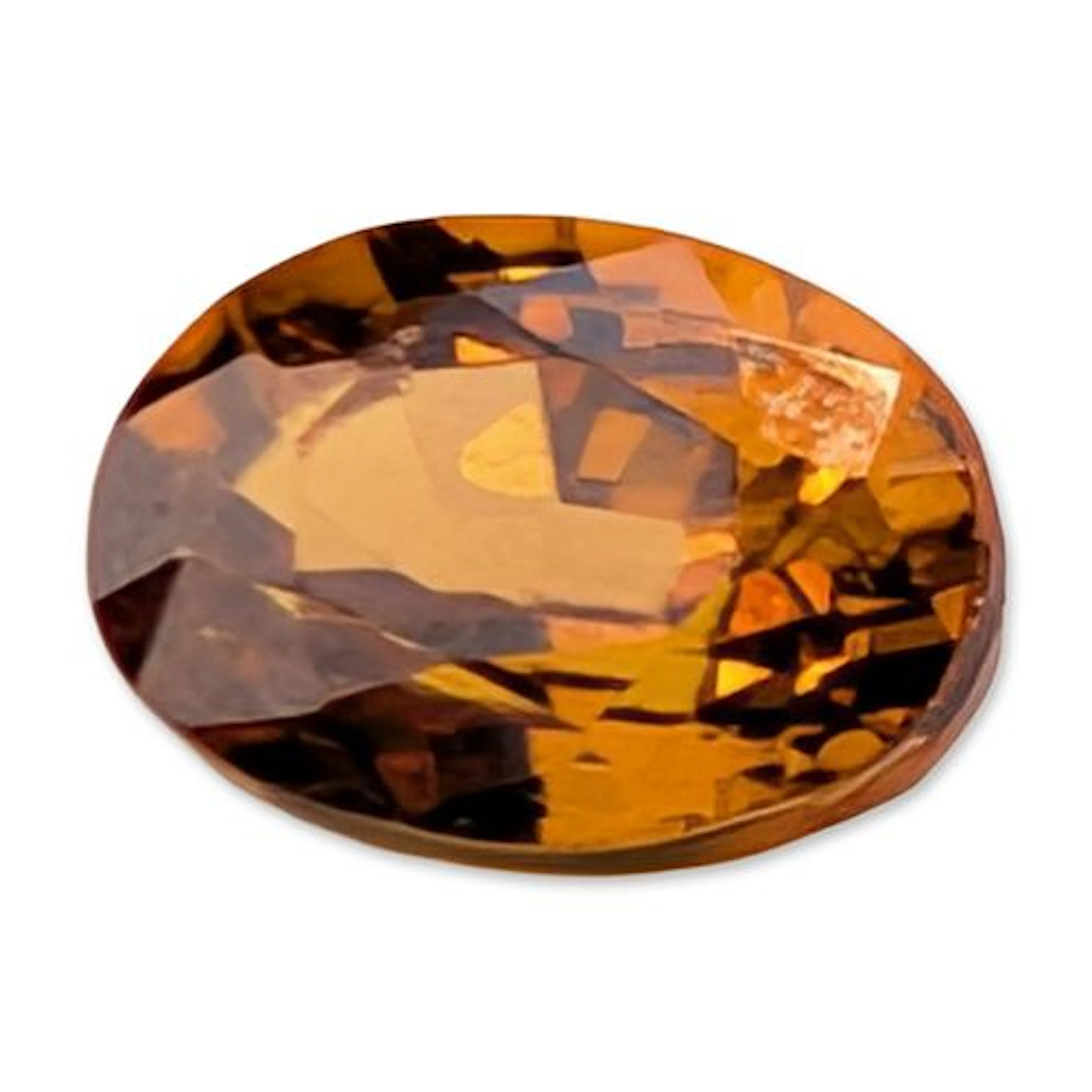 Oval Modified Brilliant Cut Honey-Gold Loose Topaz Gemstone
