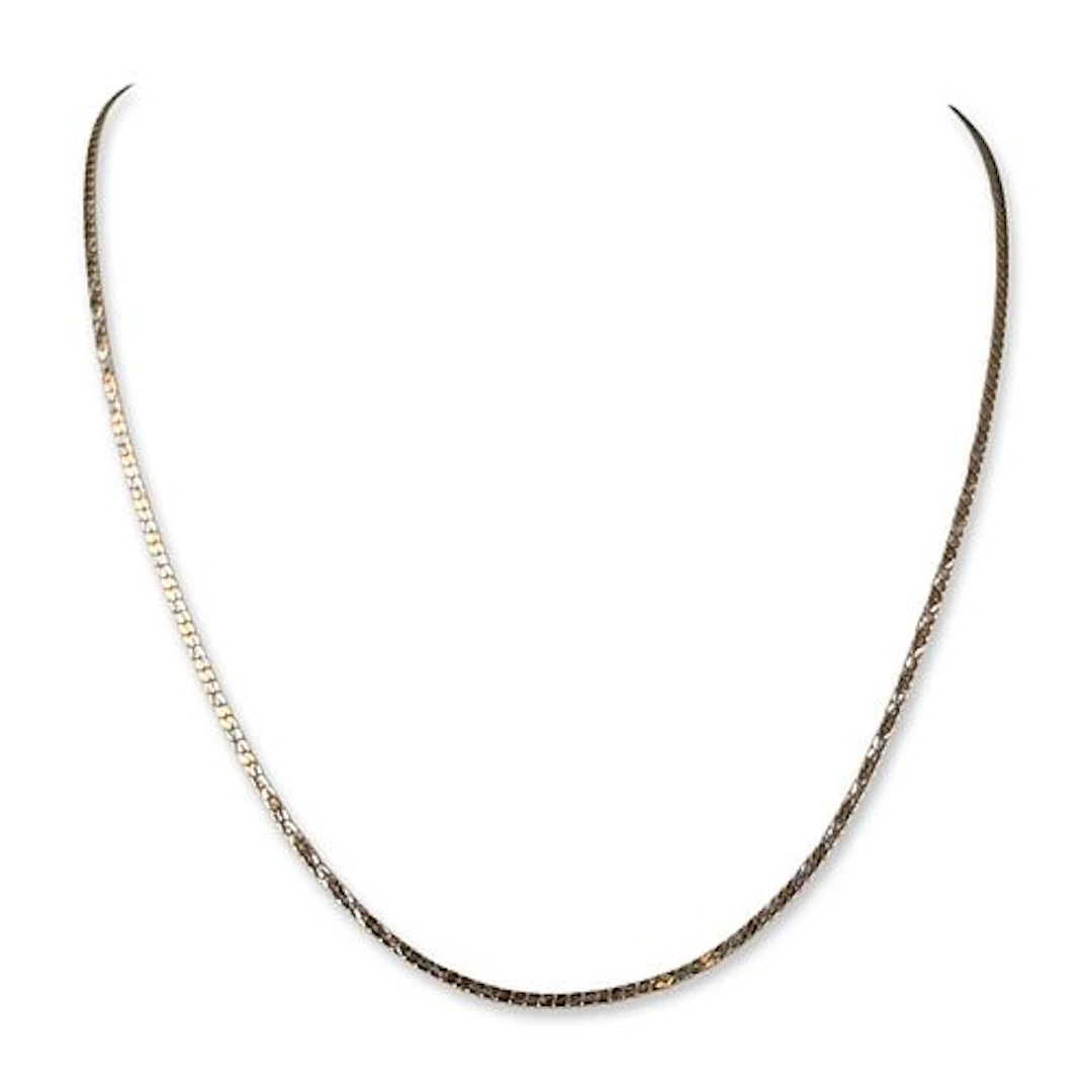 UnoAErre Italian 14K Two-Tone Gold S-Link Chain Necklace
