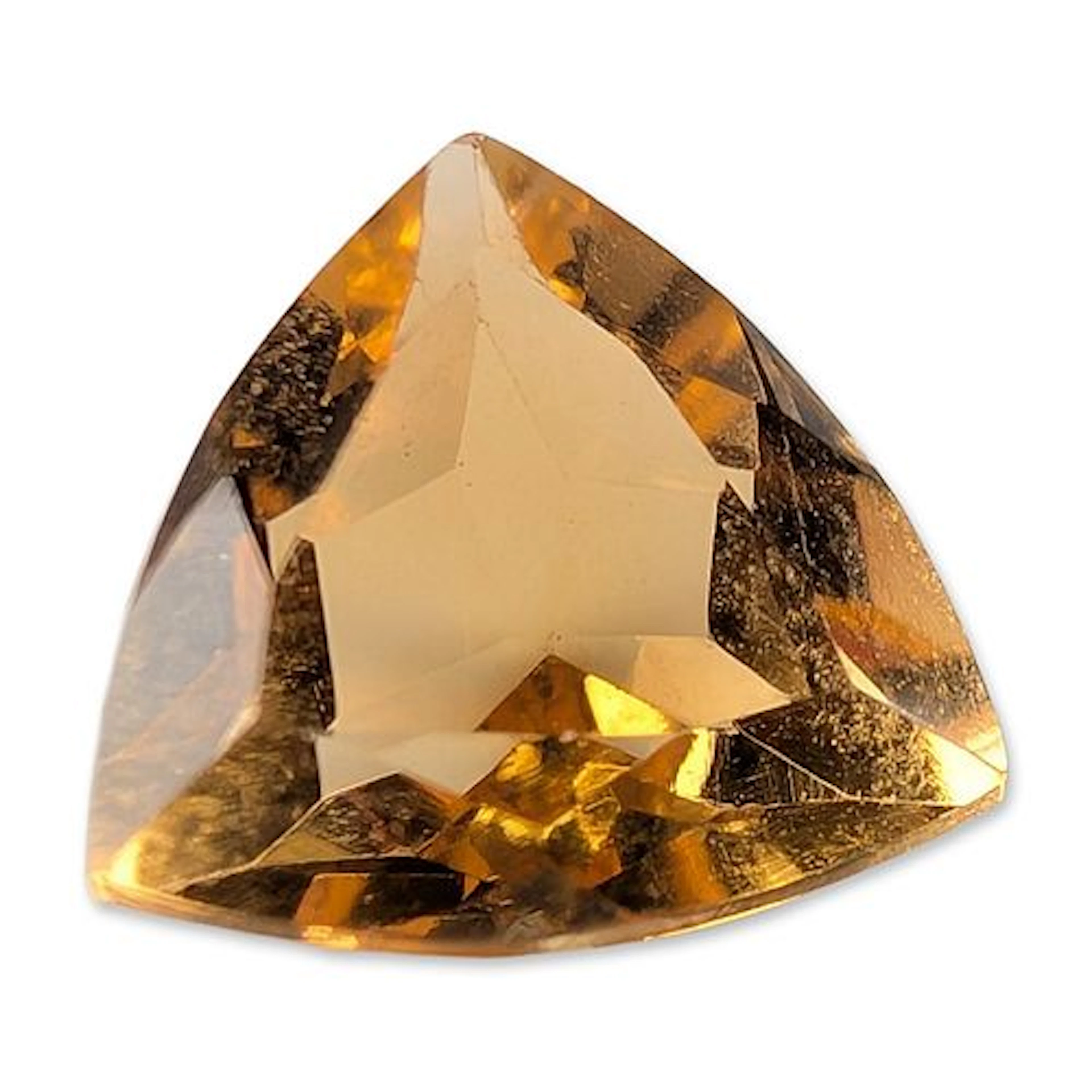 Loose Golden Yellow Trillion Cut Citrine
