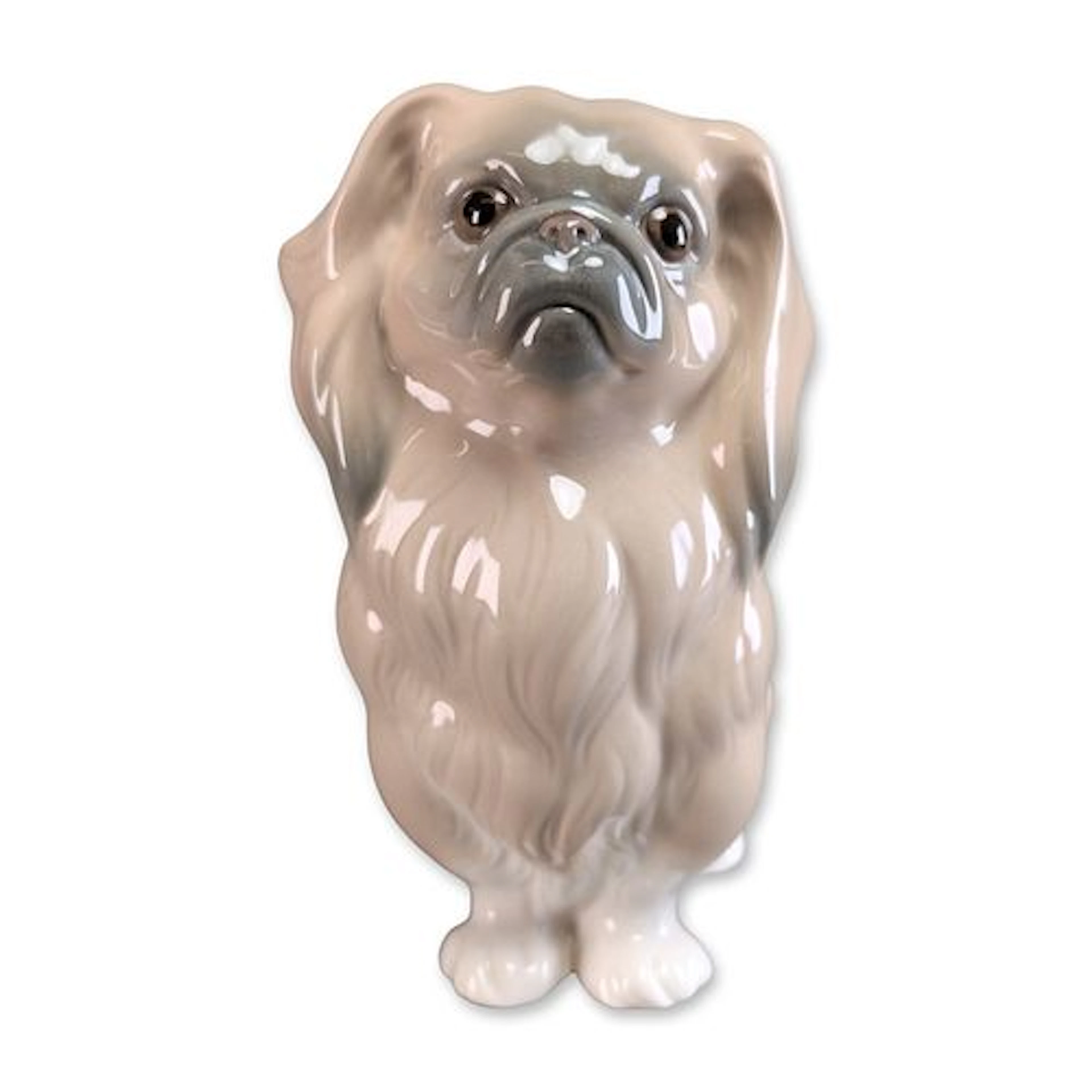 Lladro Spanish Porcelain Pekingese Dog Figurine, Model 4641