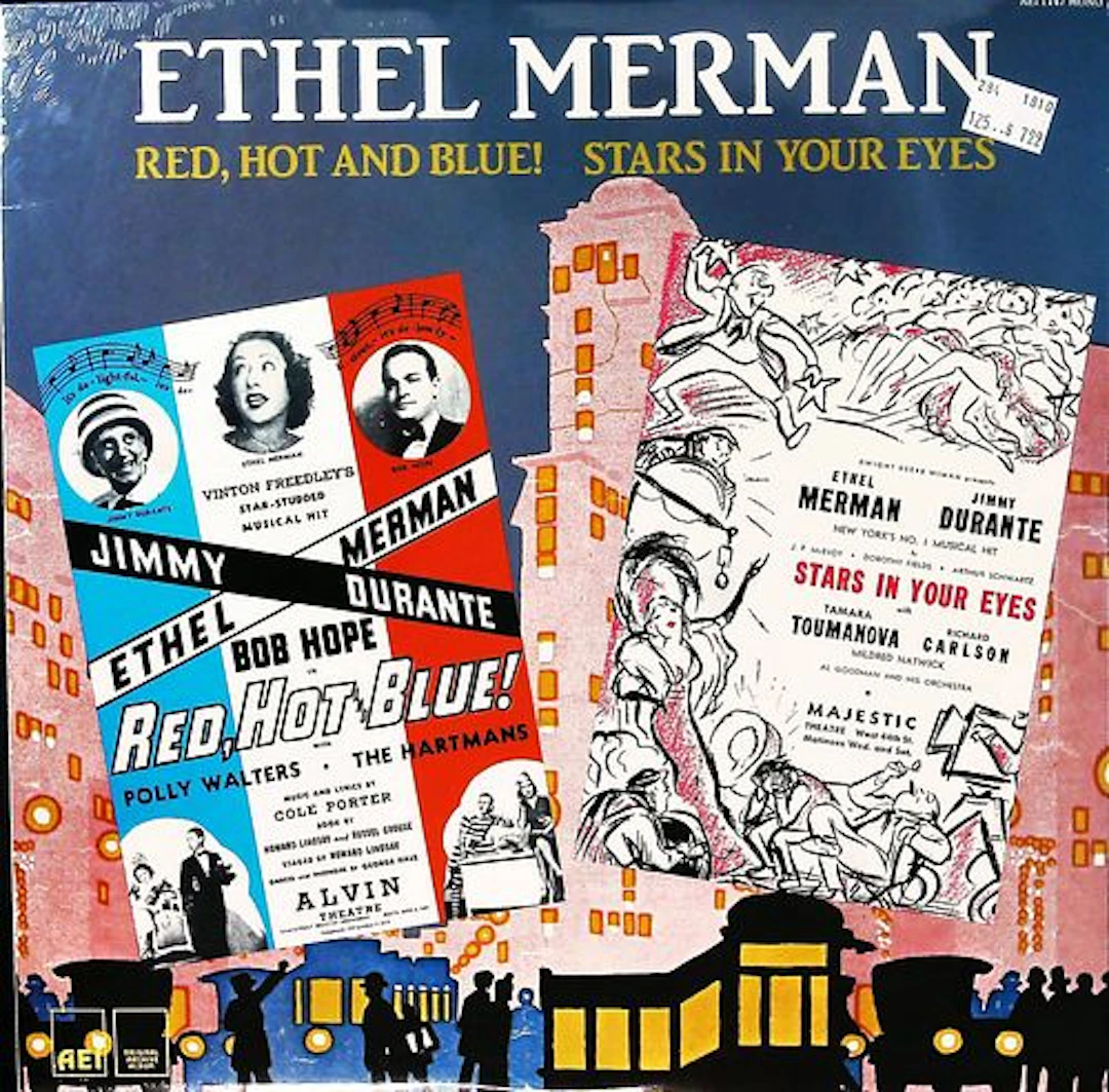 Ethel Merman Stars in Your Eyes and Red Hot and Blue LP