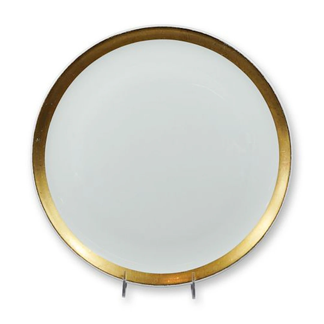 Ernest Sohn Creations Mid-Century Modern Gilt Ceramic Platter