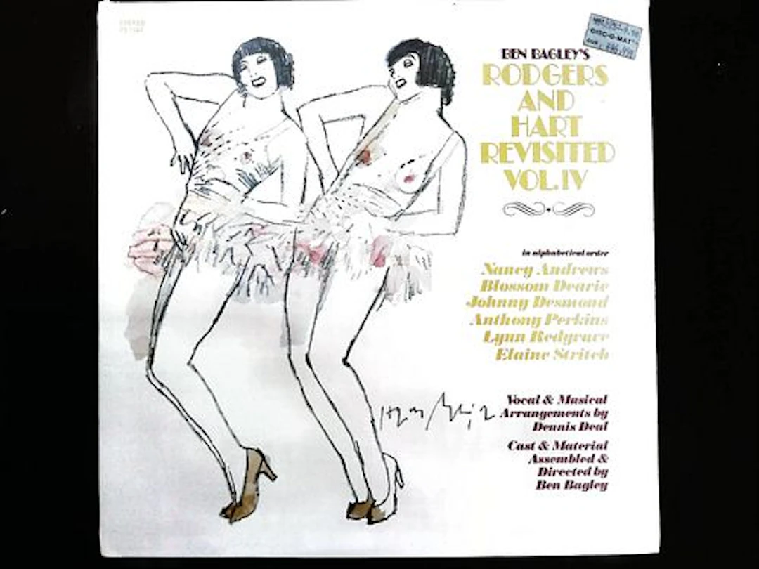 Ben Bagley's Rodgers and Hart Revisited Vol. IV Vinyl LP Album Jacket PS 1367