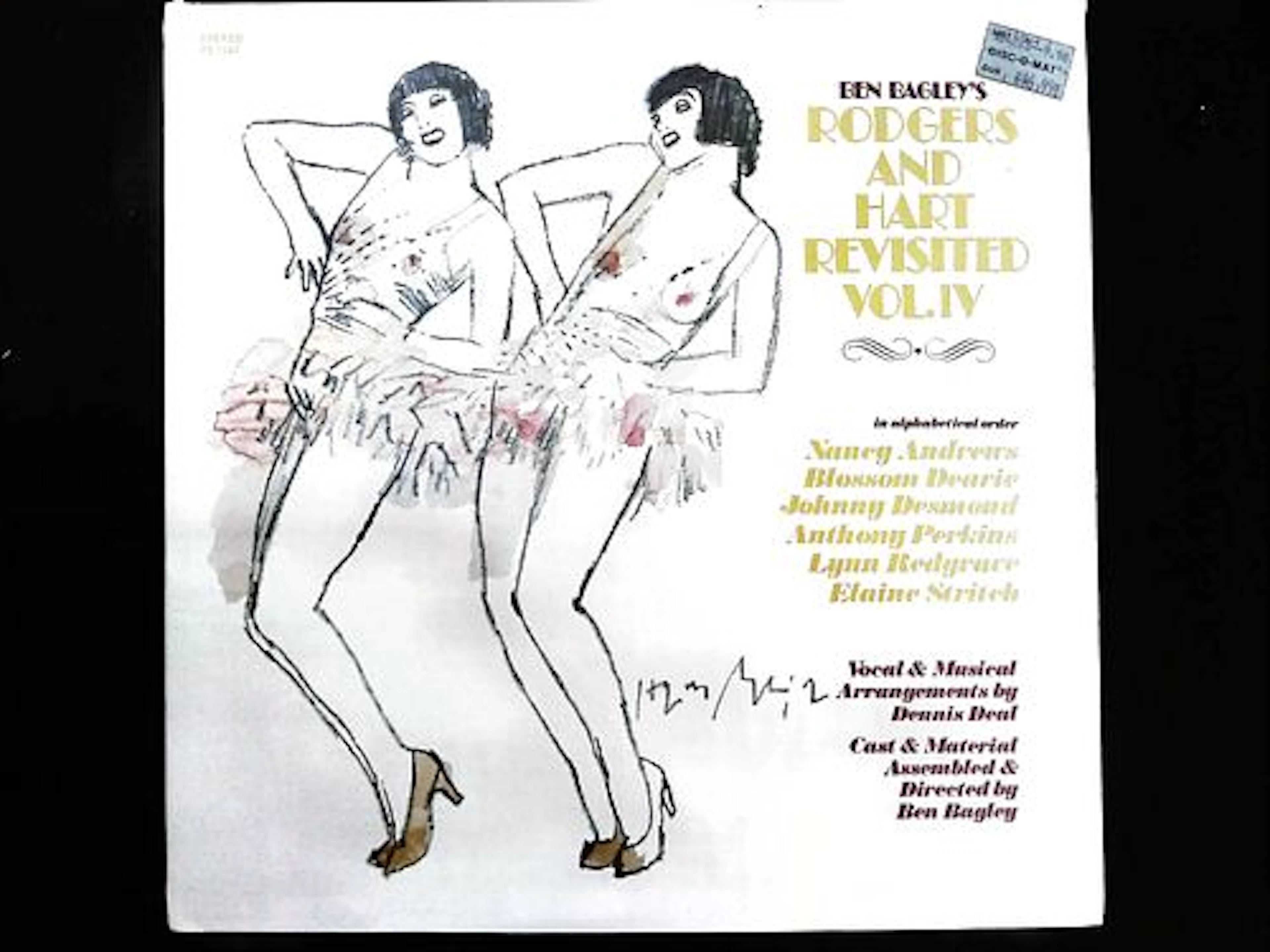 Ben Bagley's Rodgers and Hart Revisited Vol. IV Vinyl LP Album Jacket PS 1367