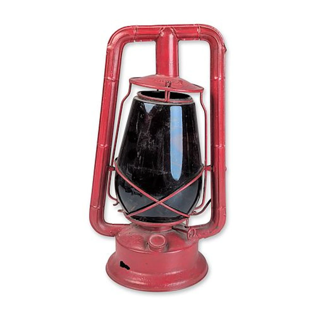 Dietz Monarch Red Painted Steel Hurricane Lantern