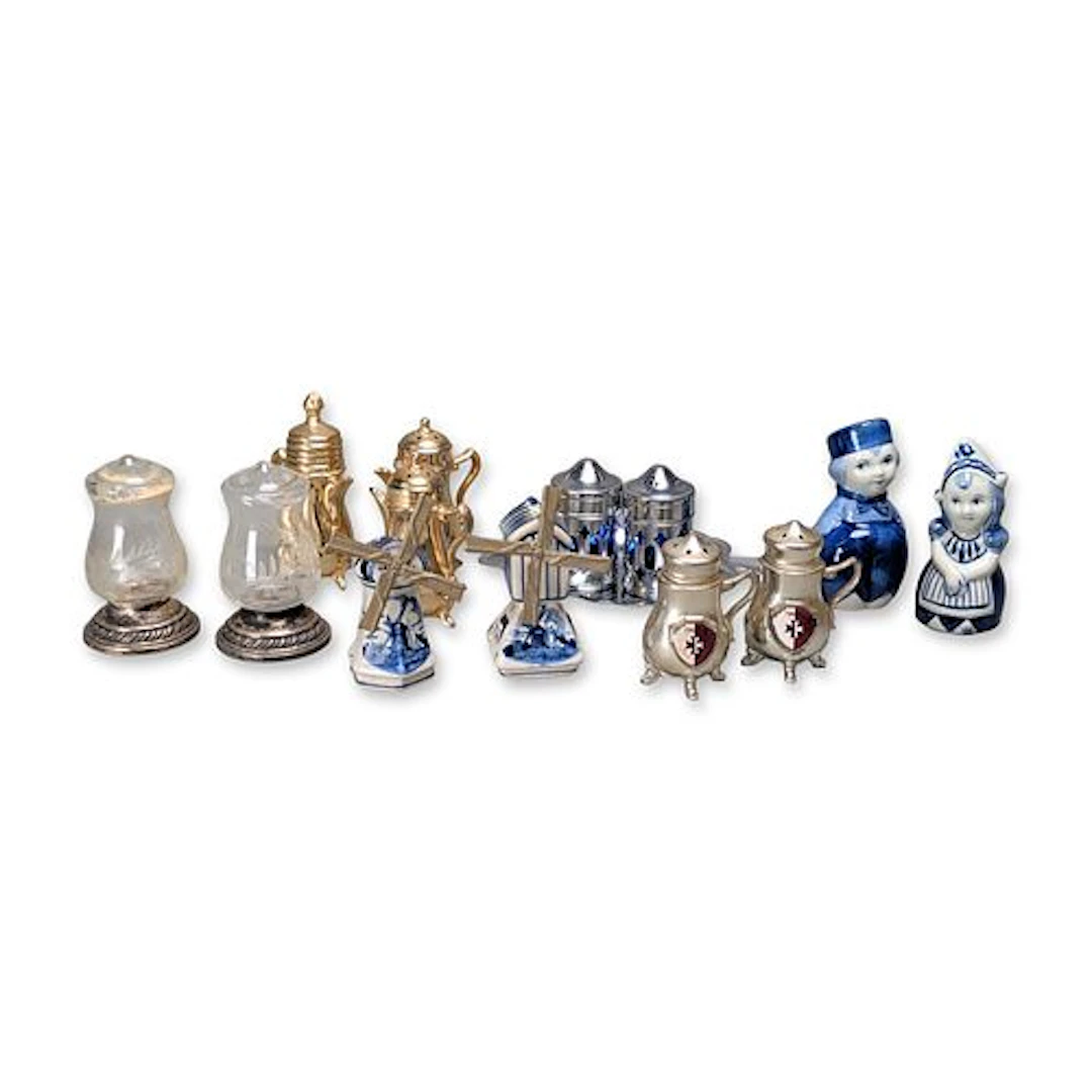 14pc Vintage Ceramic Salt and Pepper Shakers