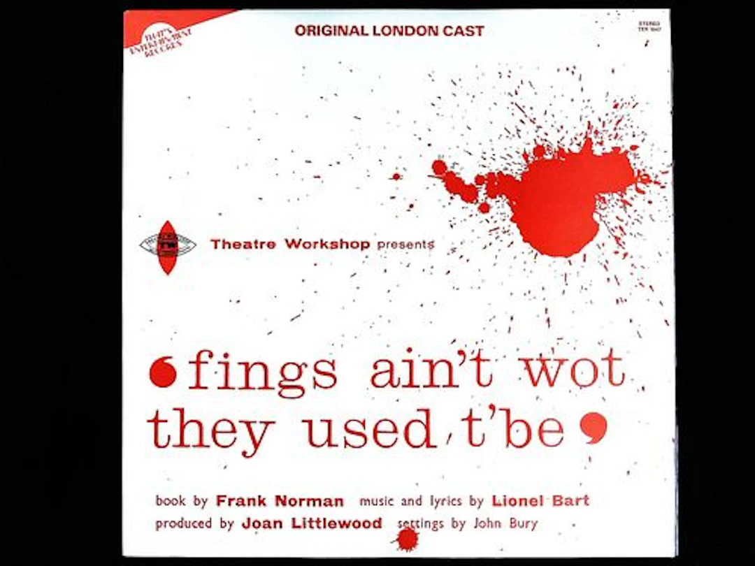 Original London Cast Recording Fings Ain't Wot They Used T'Be LP Vinyl Record