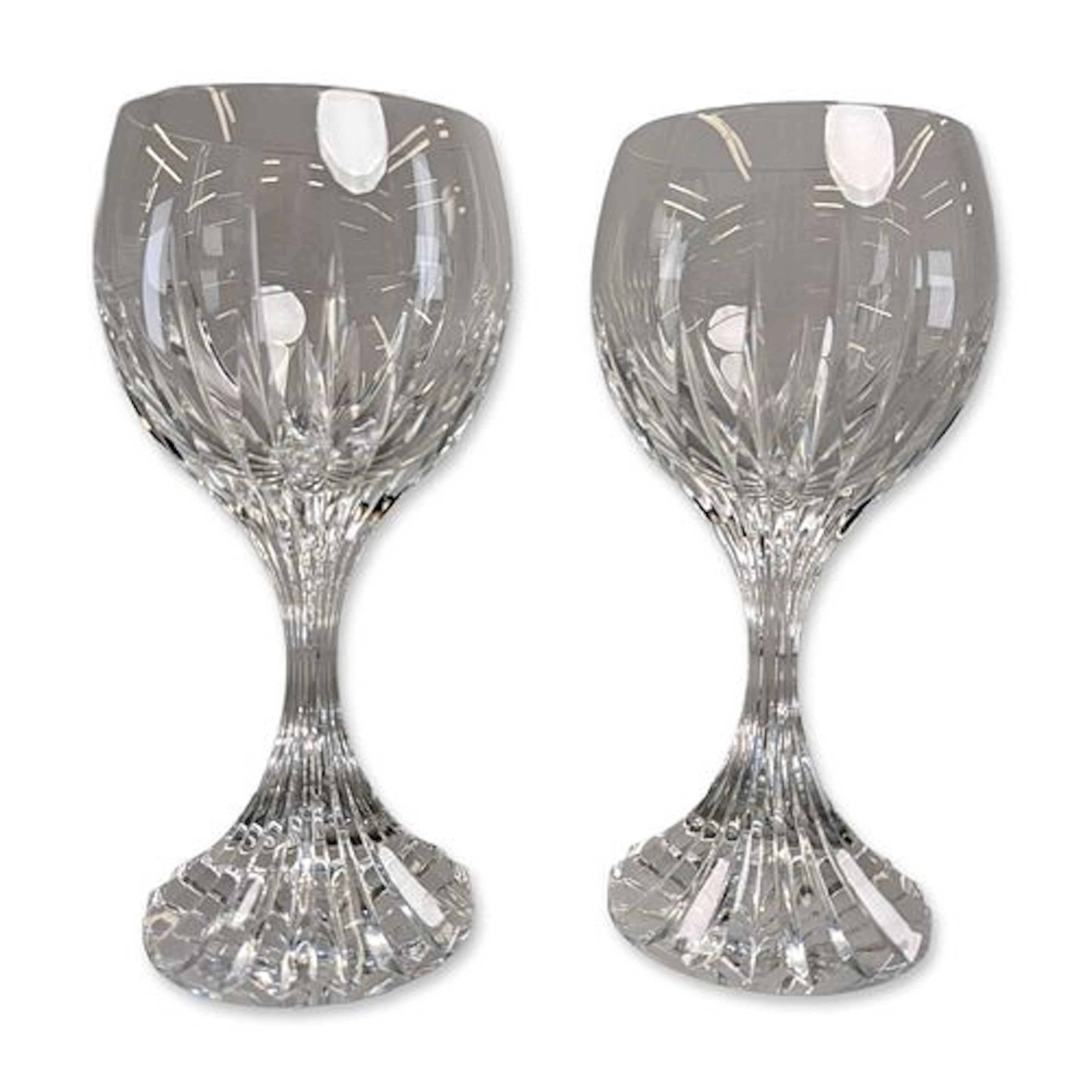 Pair of Baccarat Massena Crystal Wine Glasses
