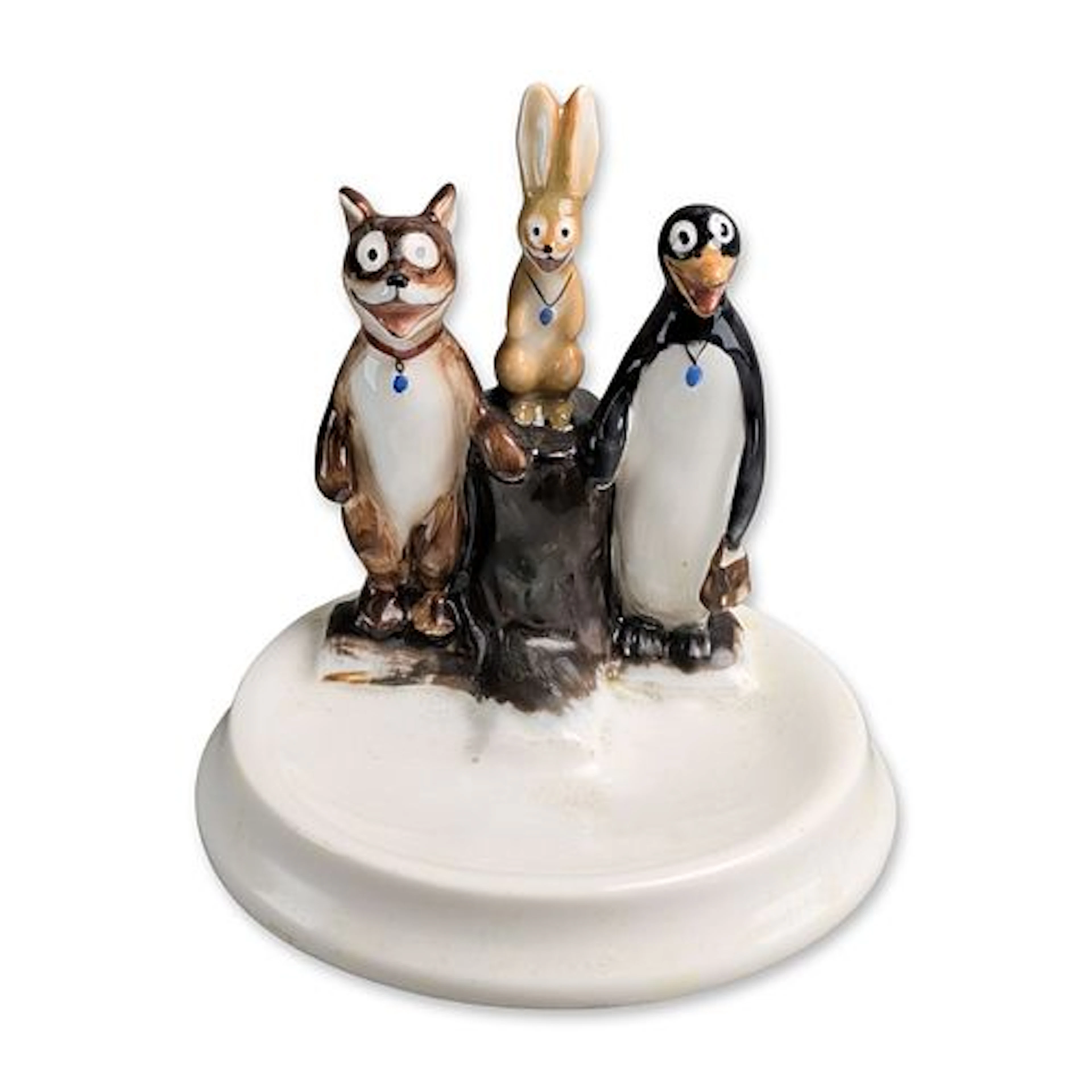 Royal Doulton Daily Mirror Pip Squeak and Wilfred Figurine Pin Tray