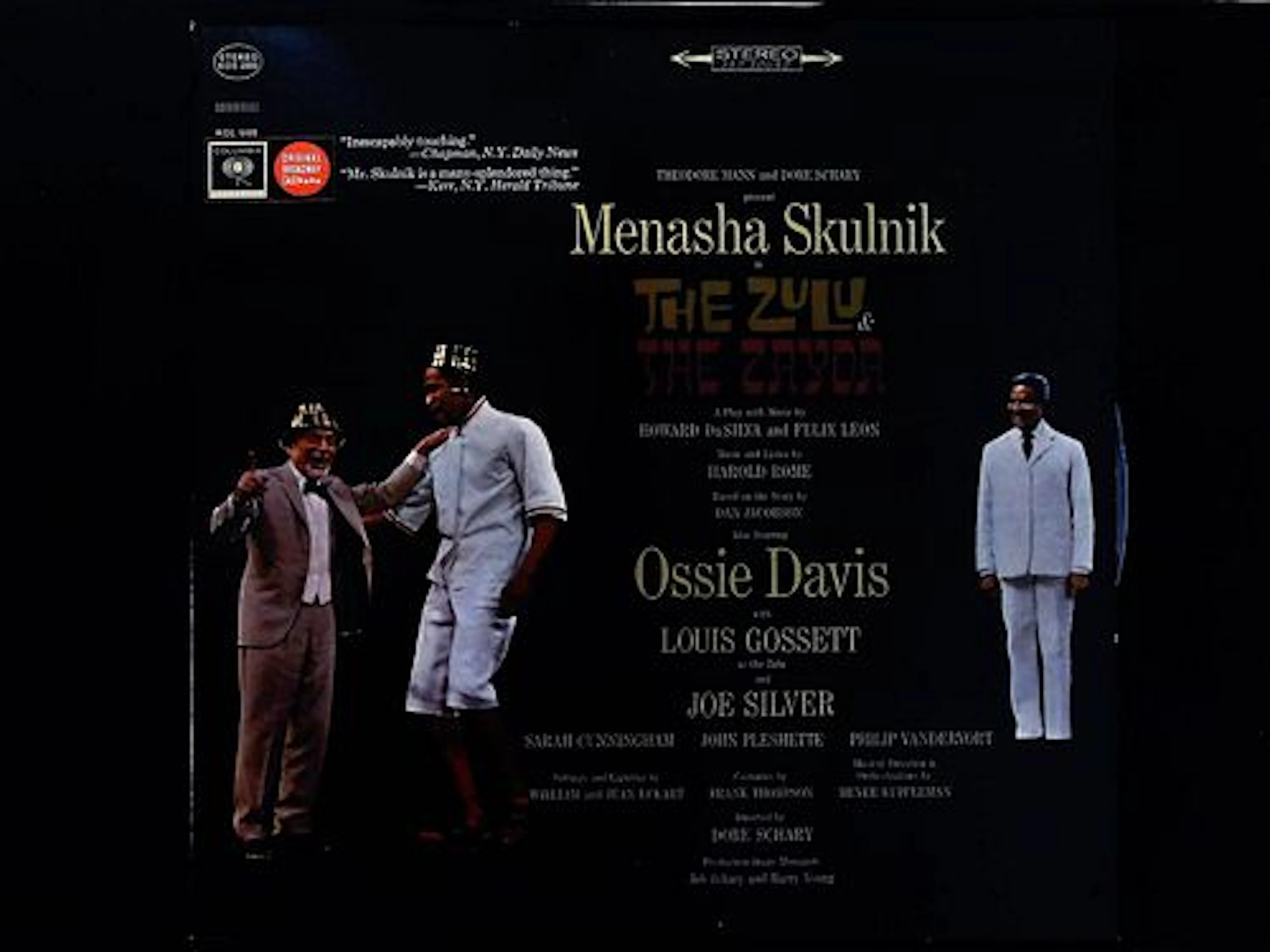 The Zulu and the Zayda Original Broadway Cast Recording Vinyl LP Columbia