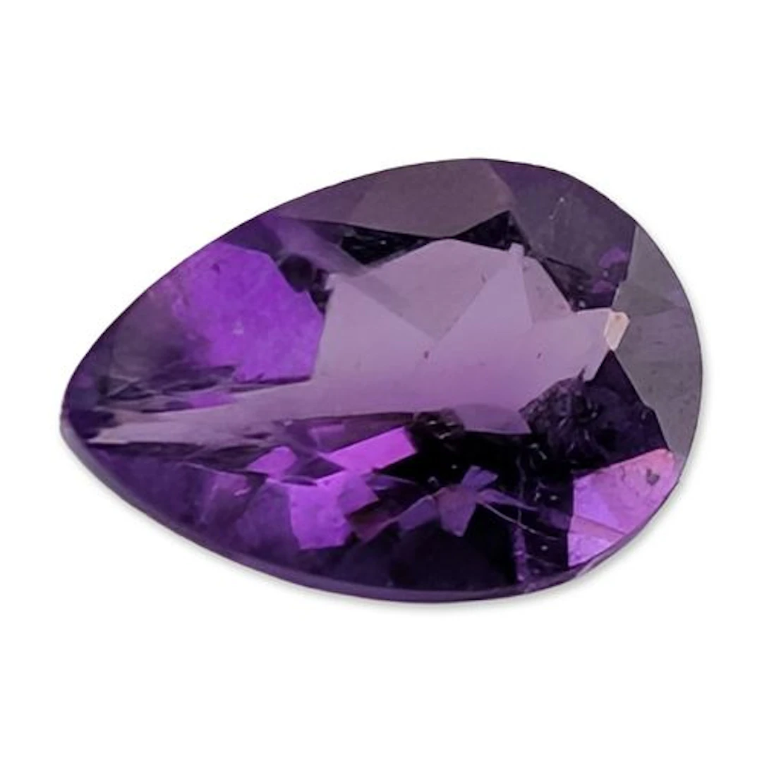 Loose Pear Cut Amethyst Gemstone