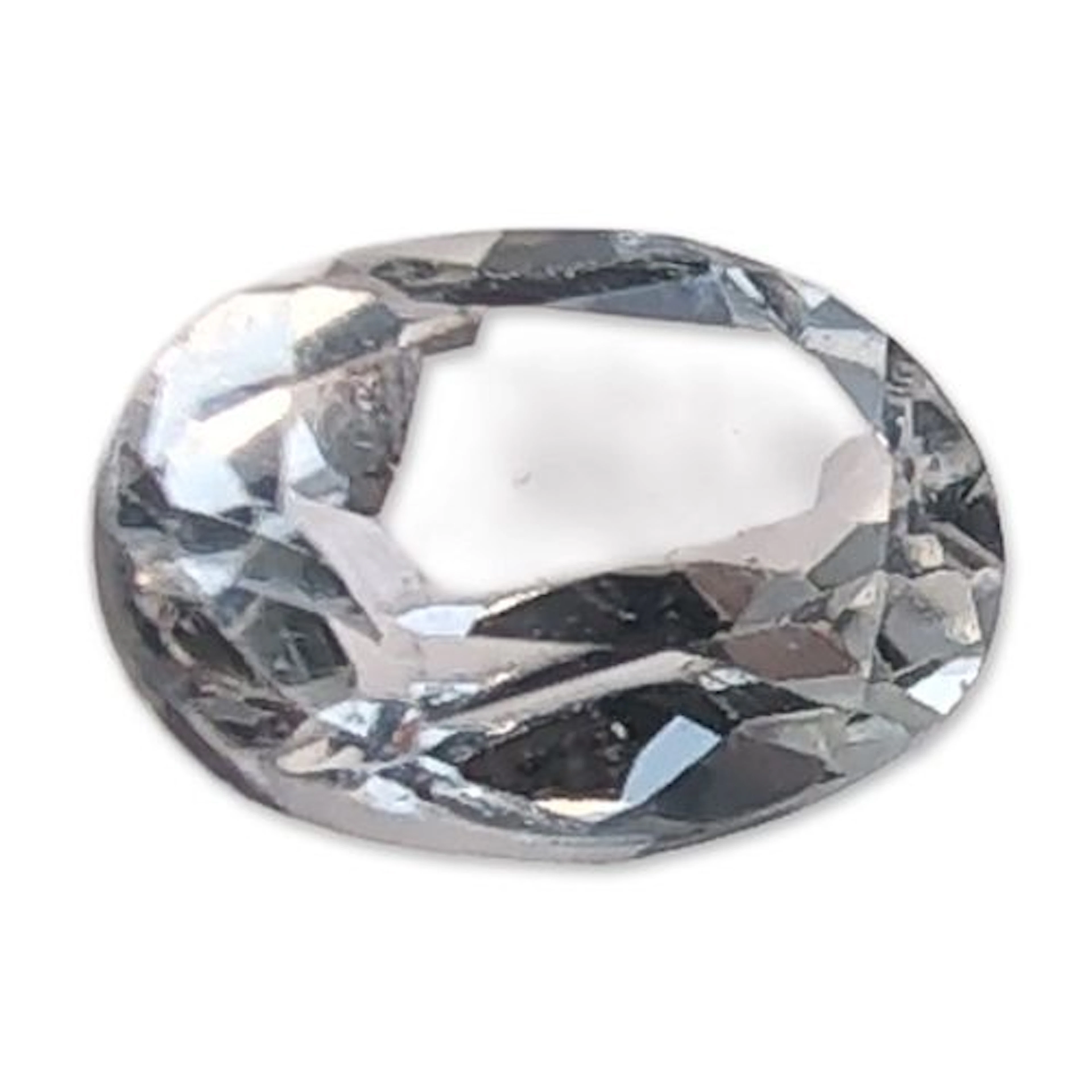 White Sapphire Oval Cut Gemstone